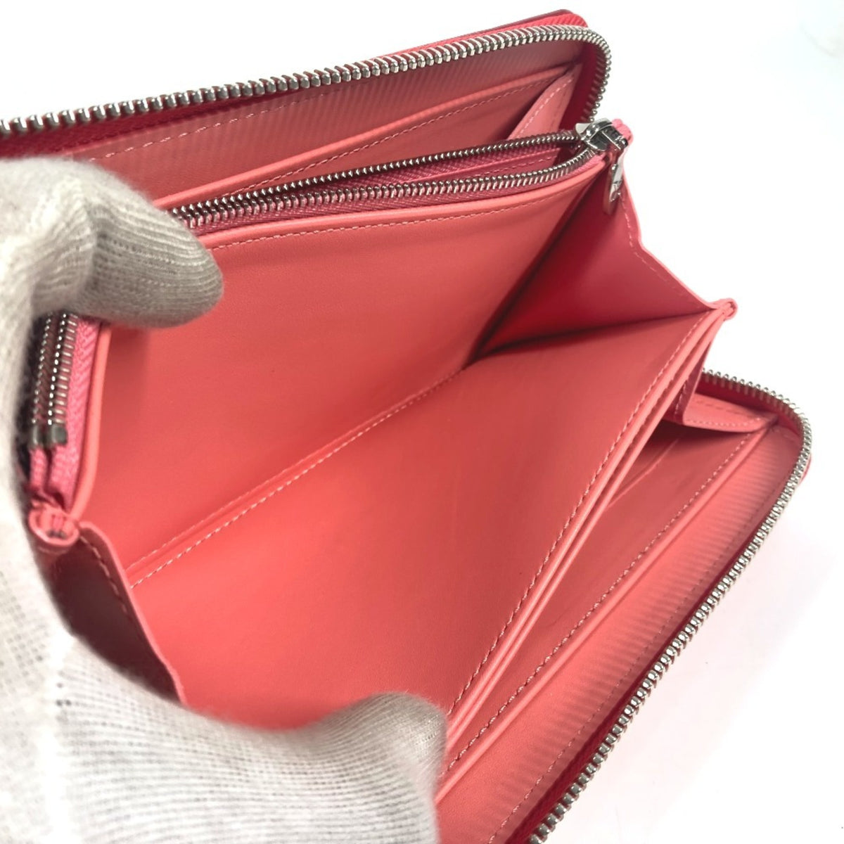 Louis Vuitton Pink Poppy Petal Monogram Vernis Rayures Long Wallet (Bi-Fold) (Pre-Owned)