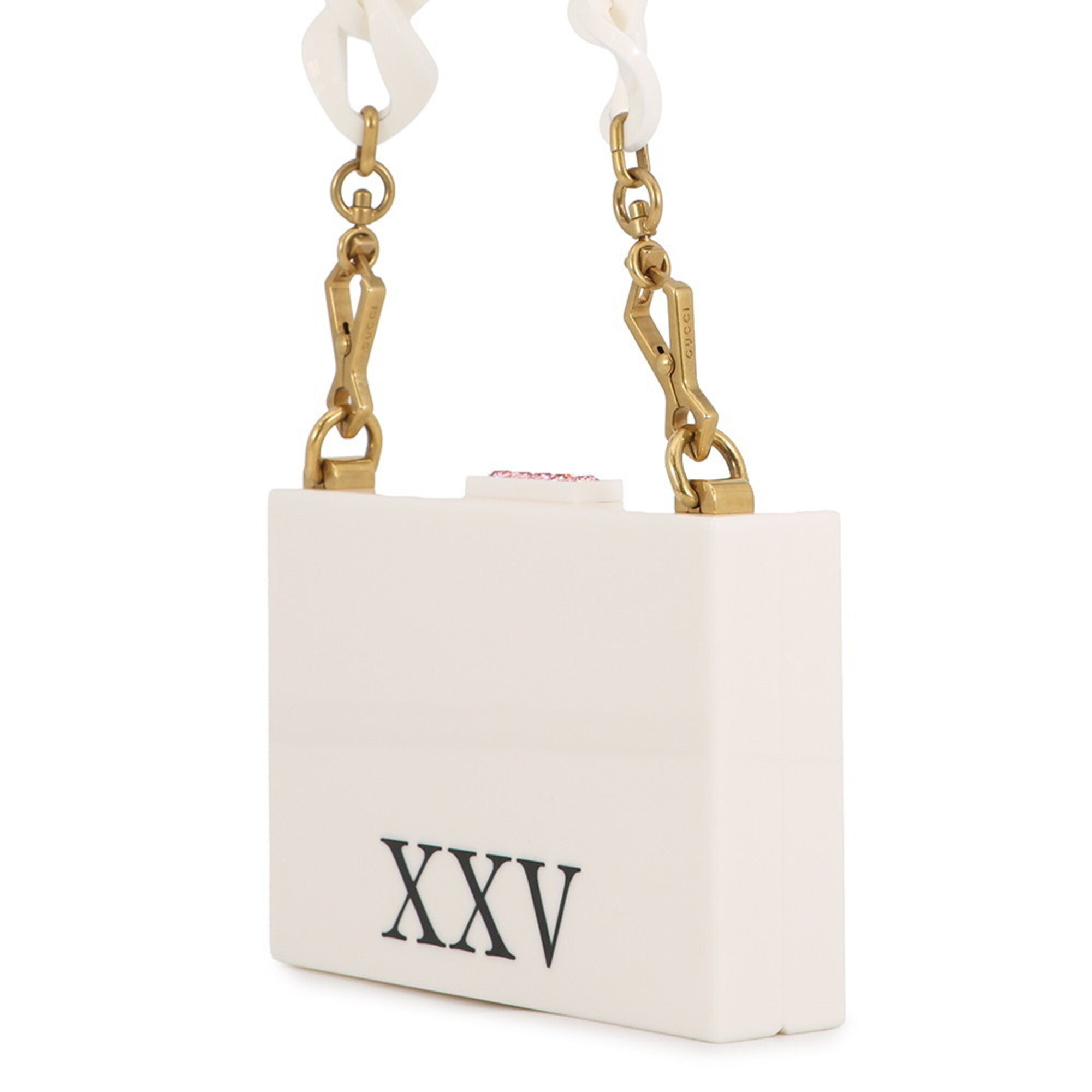 Gucci White Plastic Handbag Shoulder Bag (Pre-Owned)