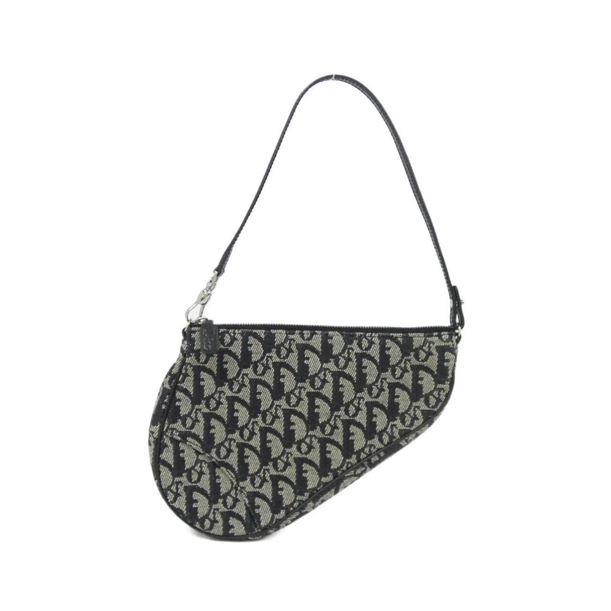 Christian Dior Black Canvas Shoulder Bag (Pre-Owned)