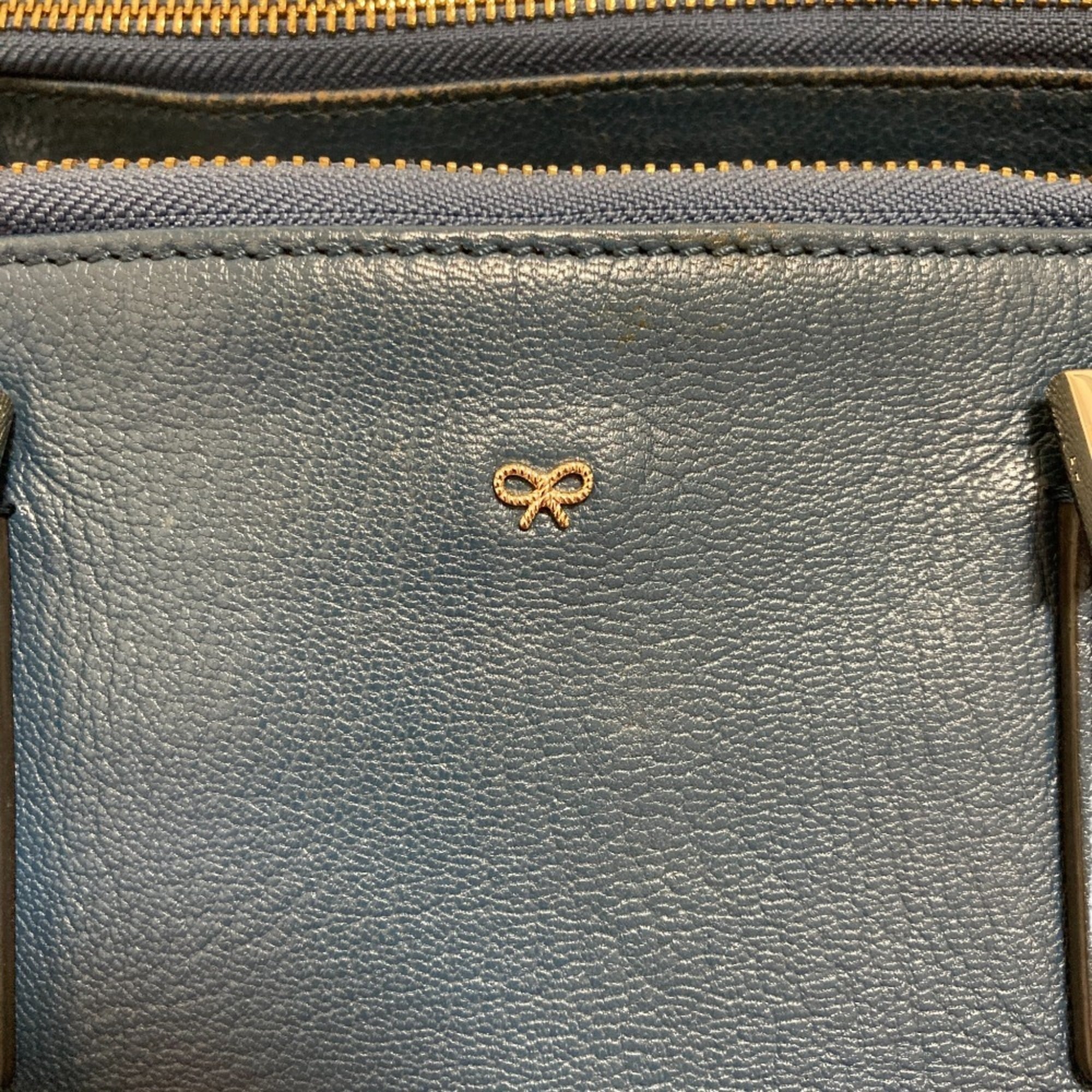Anya Hindmarch Blue Handbag Shoulder Bag (Pre-Owned)