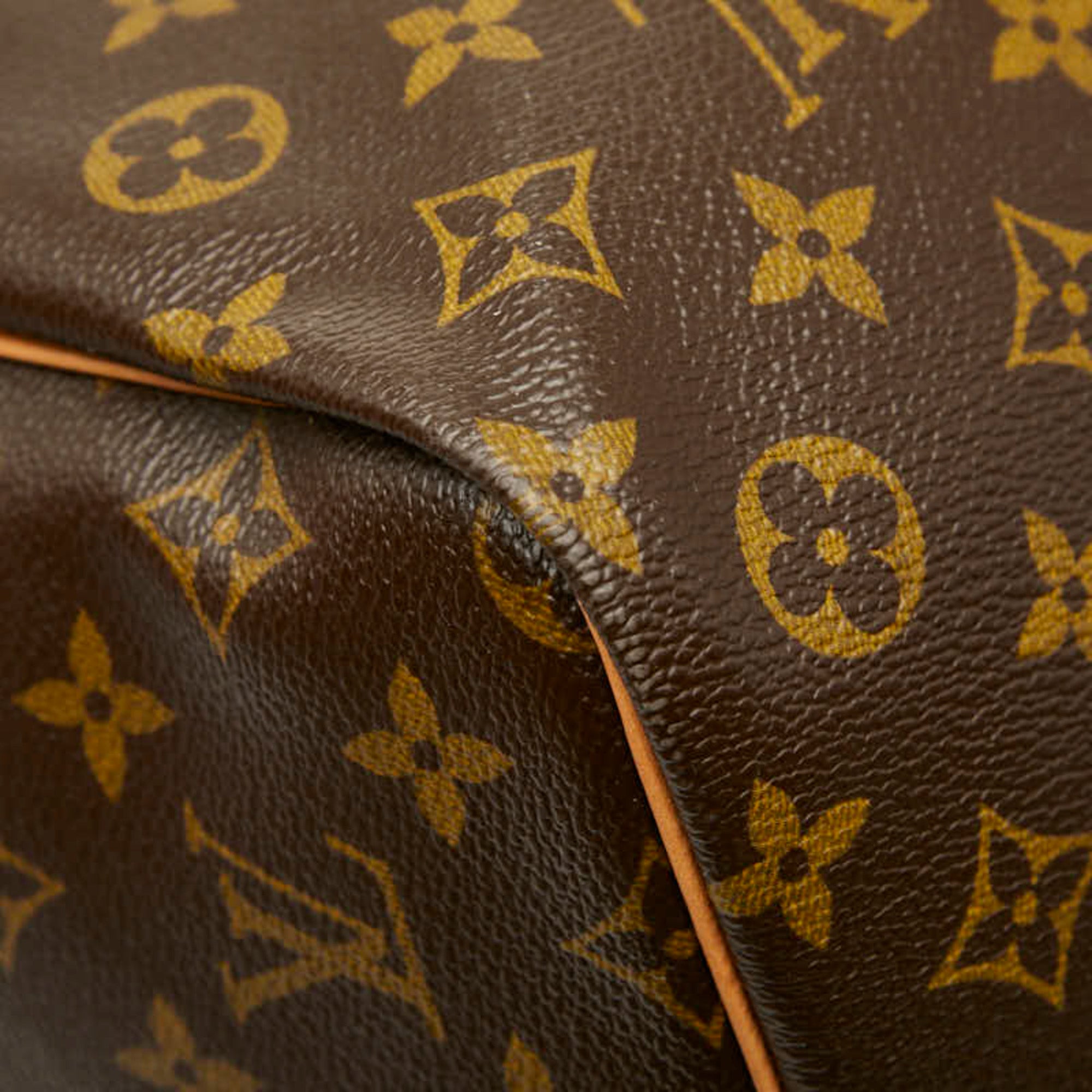 Louis Vuitton Brown Pvc Leather Boston Bag Shoulder Bag (Pre-Owned)