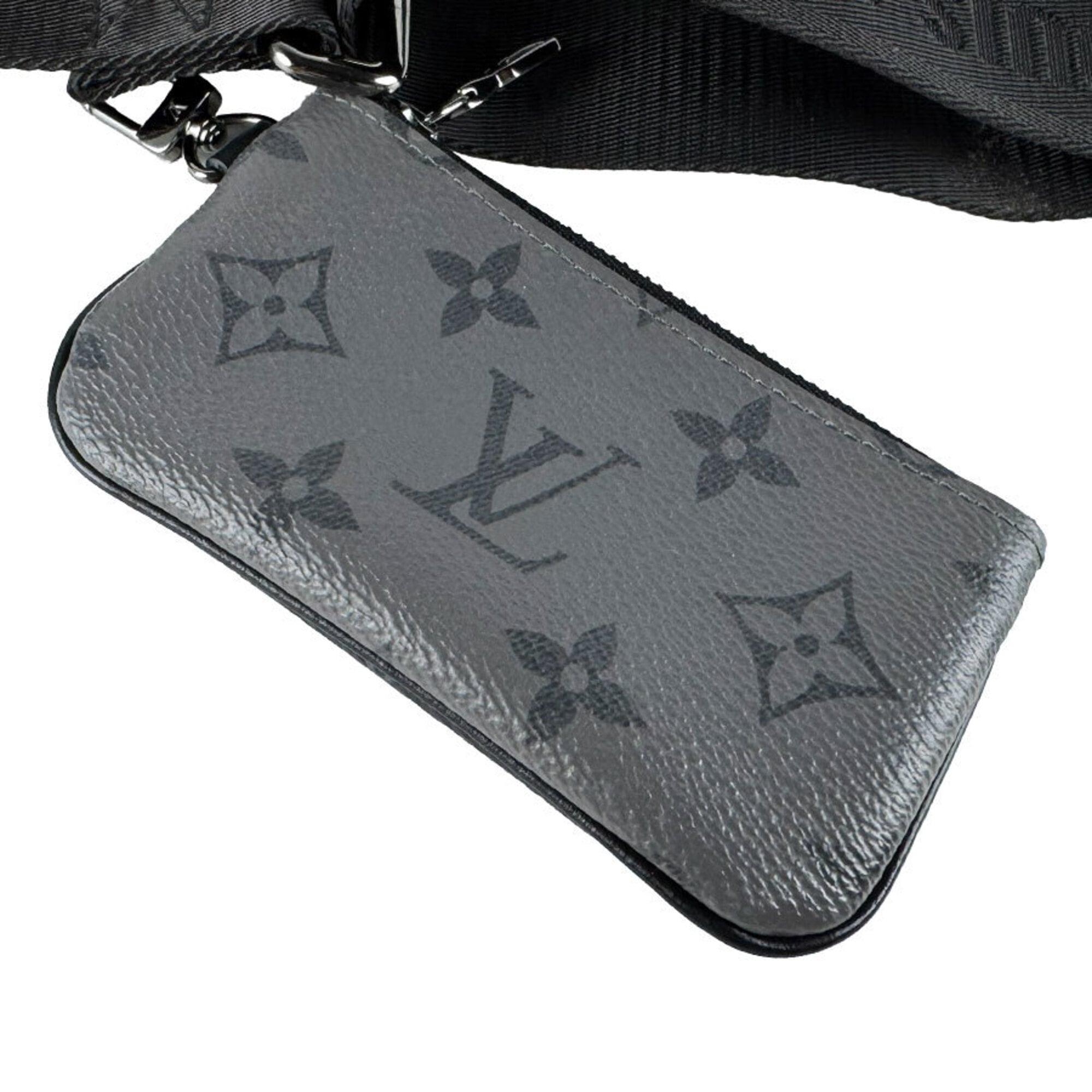 Louis Vuitton Black Gray Monogram Eclipse Pvc Shoulder Bag (Pre-Owned)