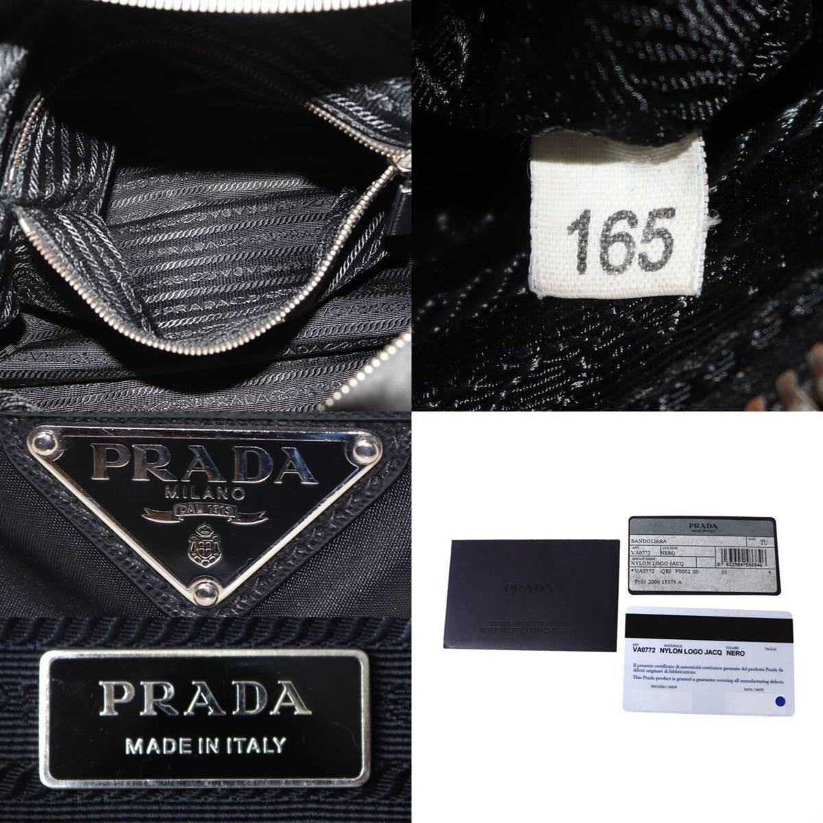 Prada Black Nylon Shoulder Bag (Pre-Owned)