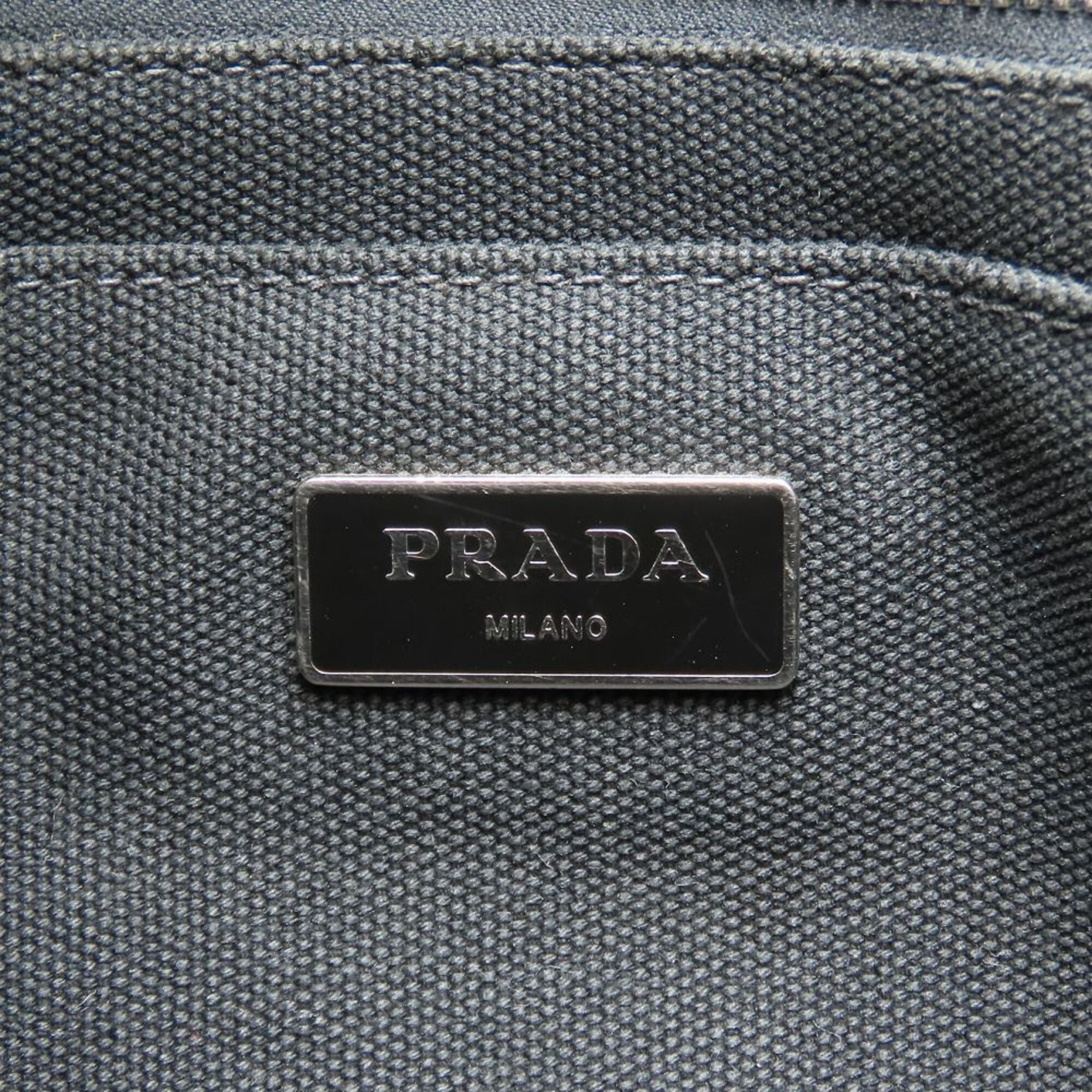 Prada Blue Camouflage Canvas Tote Bag (Pre-Owned)