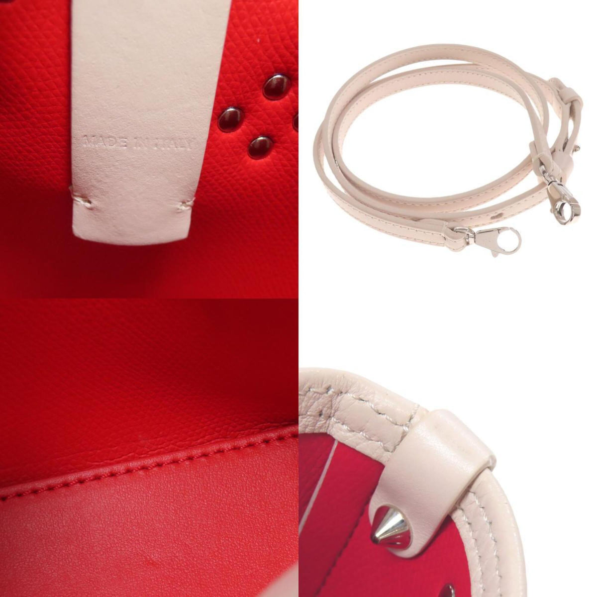 Christian Louboutin Pink Leather Handbag Tote Bag (Pre-Owned)