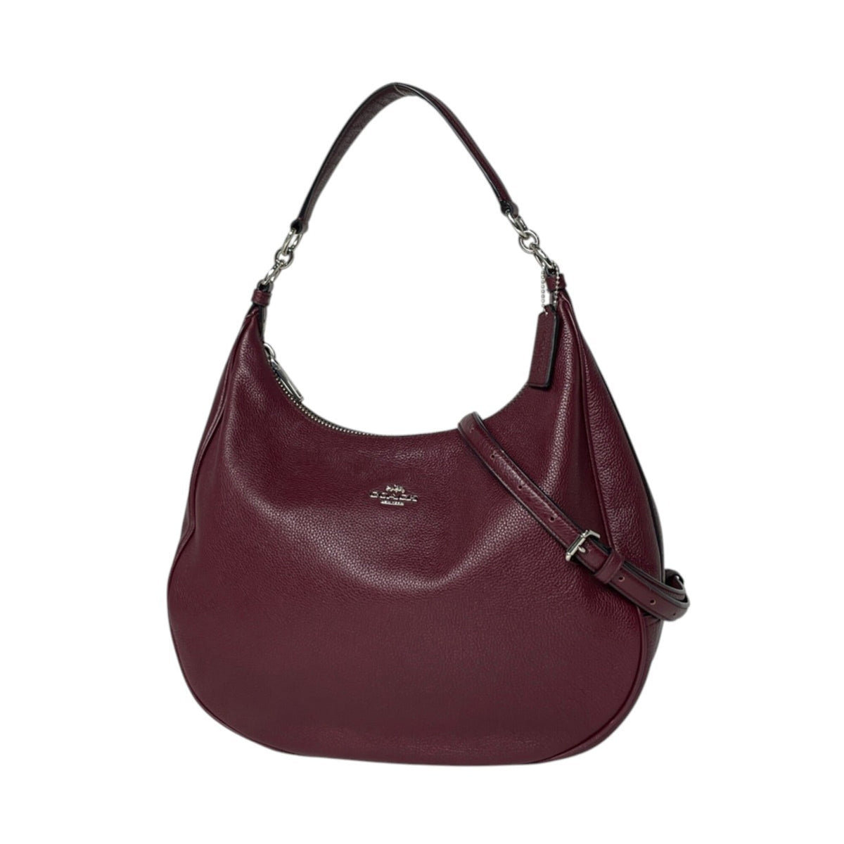 Coach Bordeaux Leather Shoulder Bag (Pre-Owned)