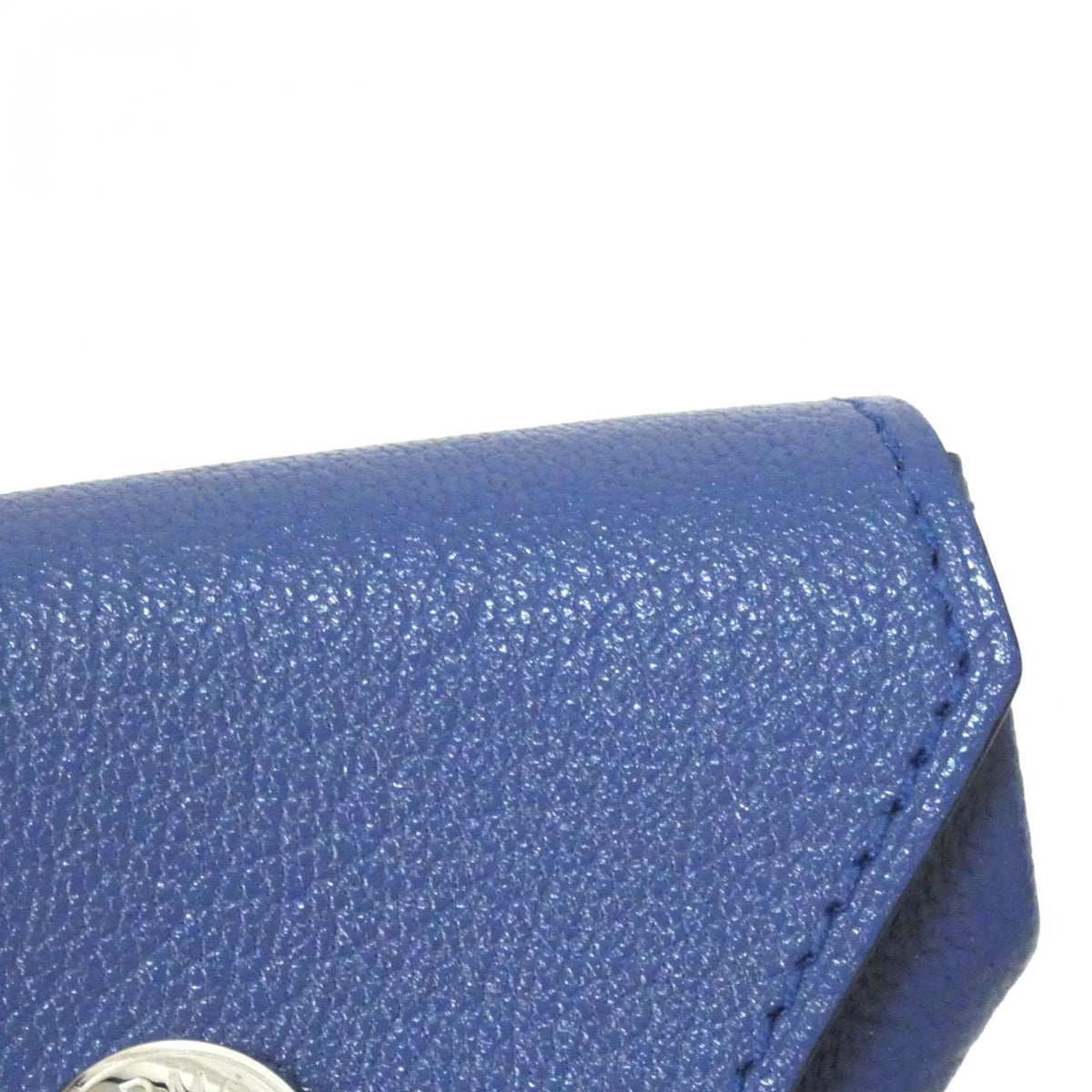 Hermes Blue Agate Chevre Leather Coin Purse/Coin Case (Pre-Owned)