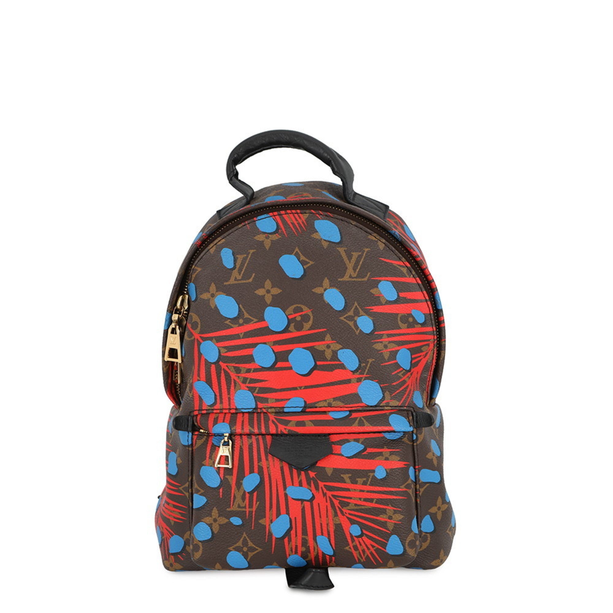Louis Vuitton Black Blue Monogram Noir Red Color Monogram Handbag (Pre-Owned)