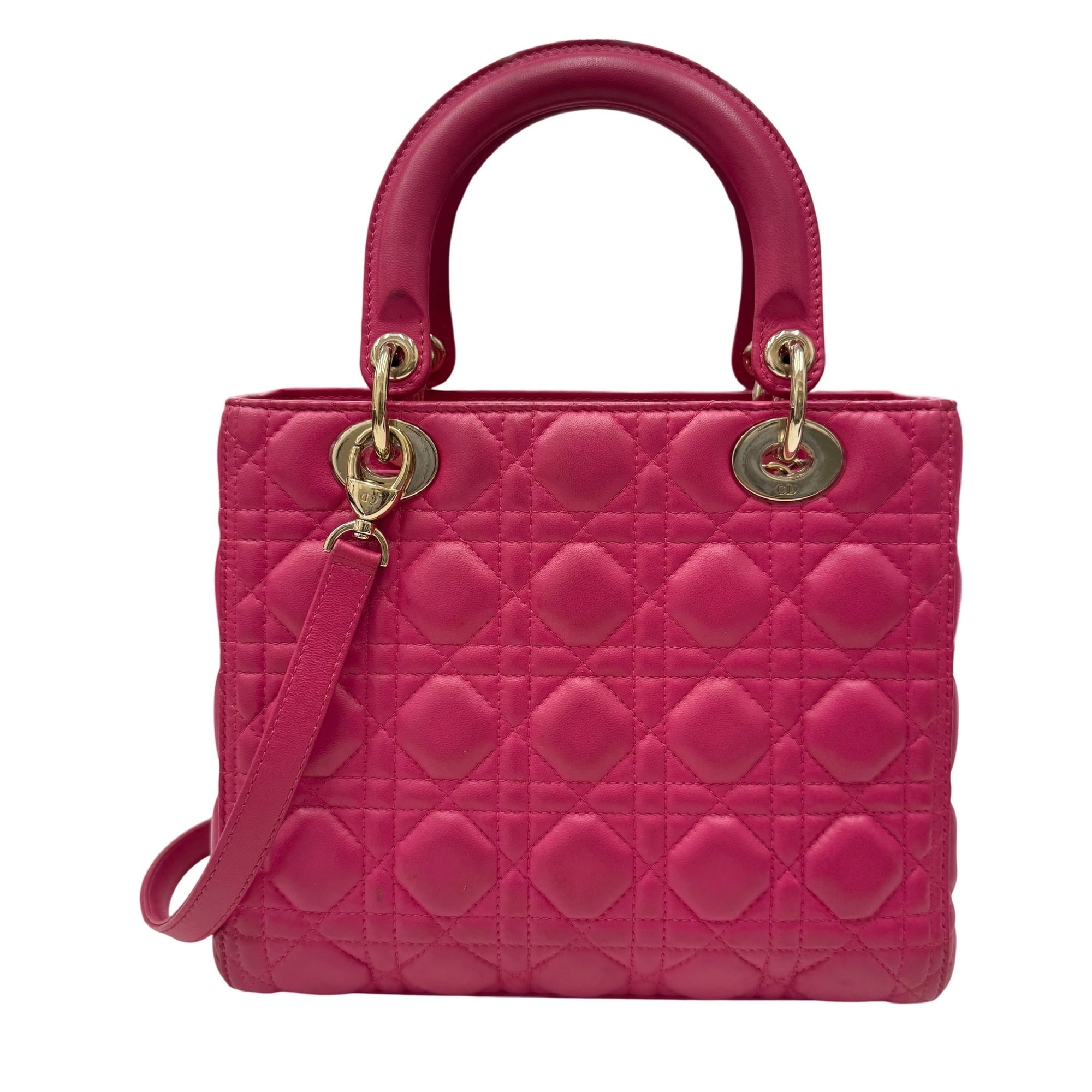Christian Dior Pink Leather Handbag (Pre-Owned)