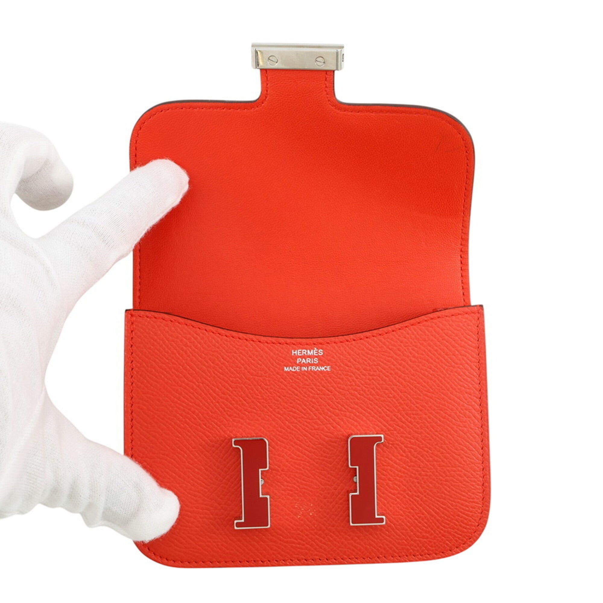 Hermes Capucine Epsom Leather Coin Purse/Coin Case (Pre-Owned)