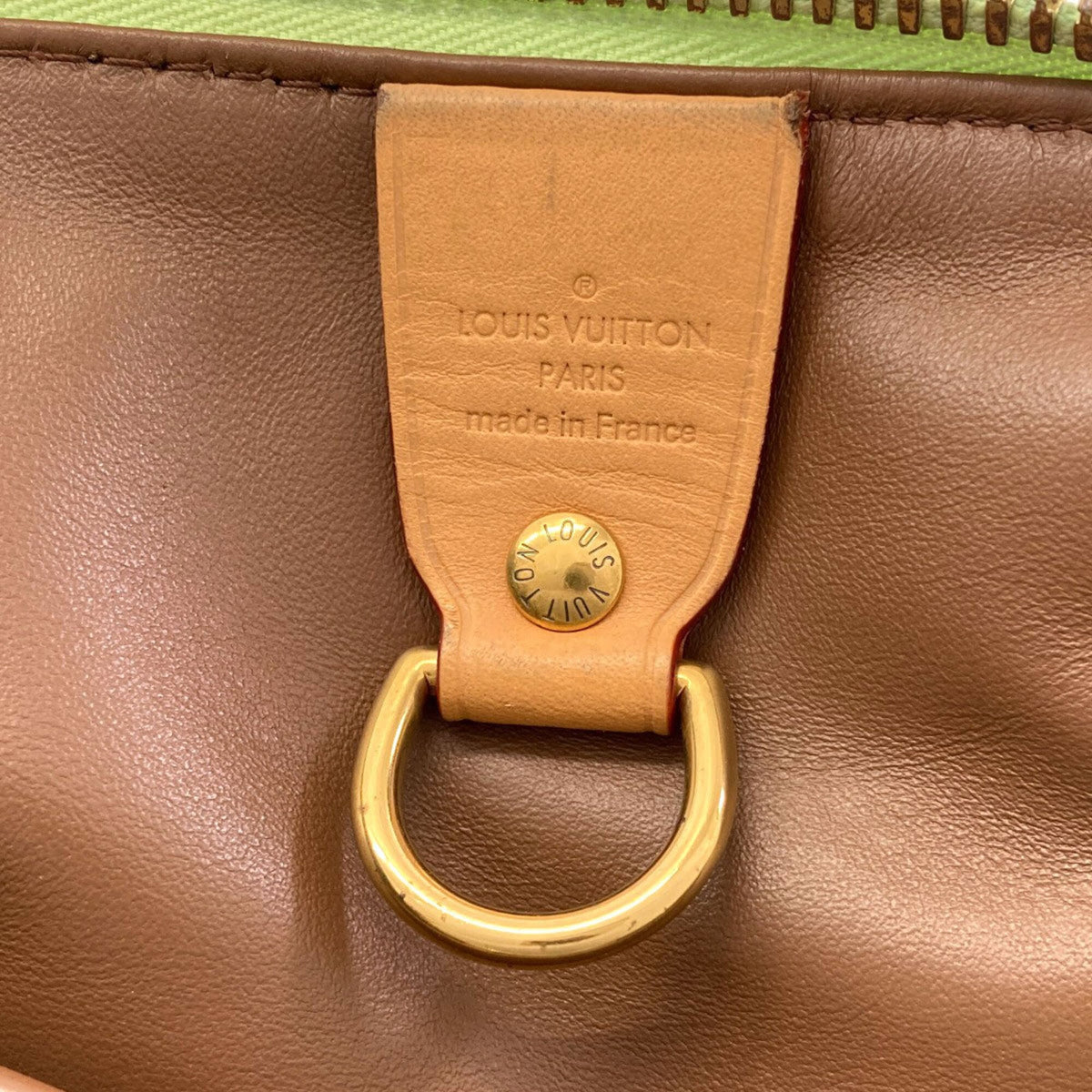 Louis Vuitton Green Monogram Monogram Canvas Leather Handbag (Pre-Owned)