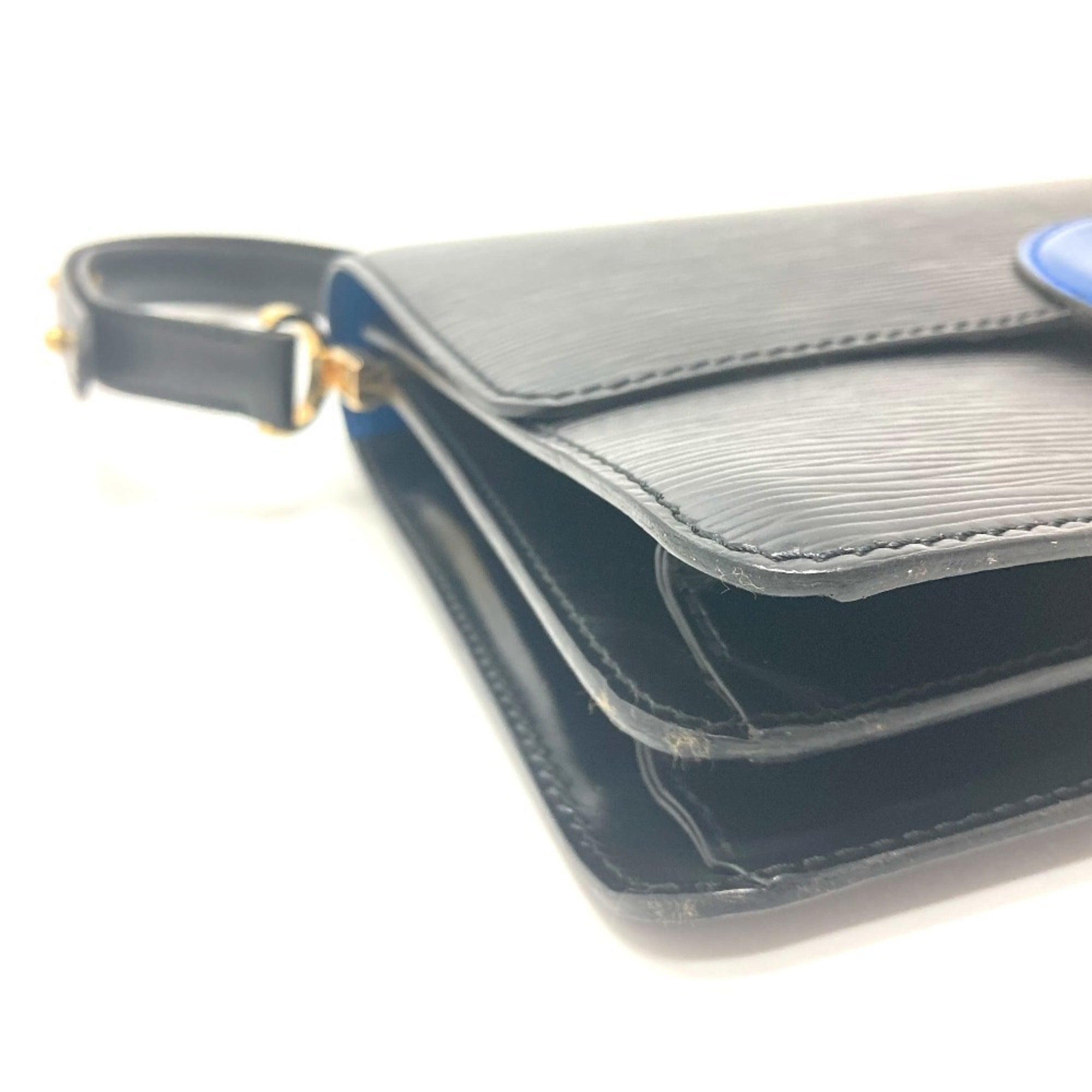 Louis Vuitton Black Noir Epi Leather Handbag Shoulder Bag (Pre-Owned)