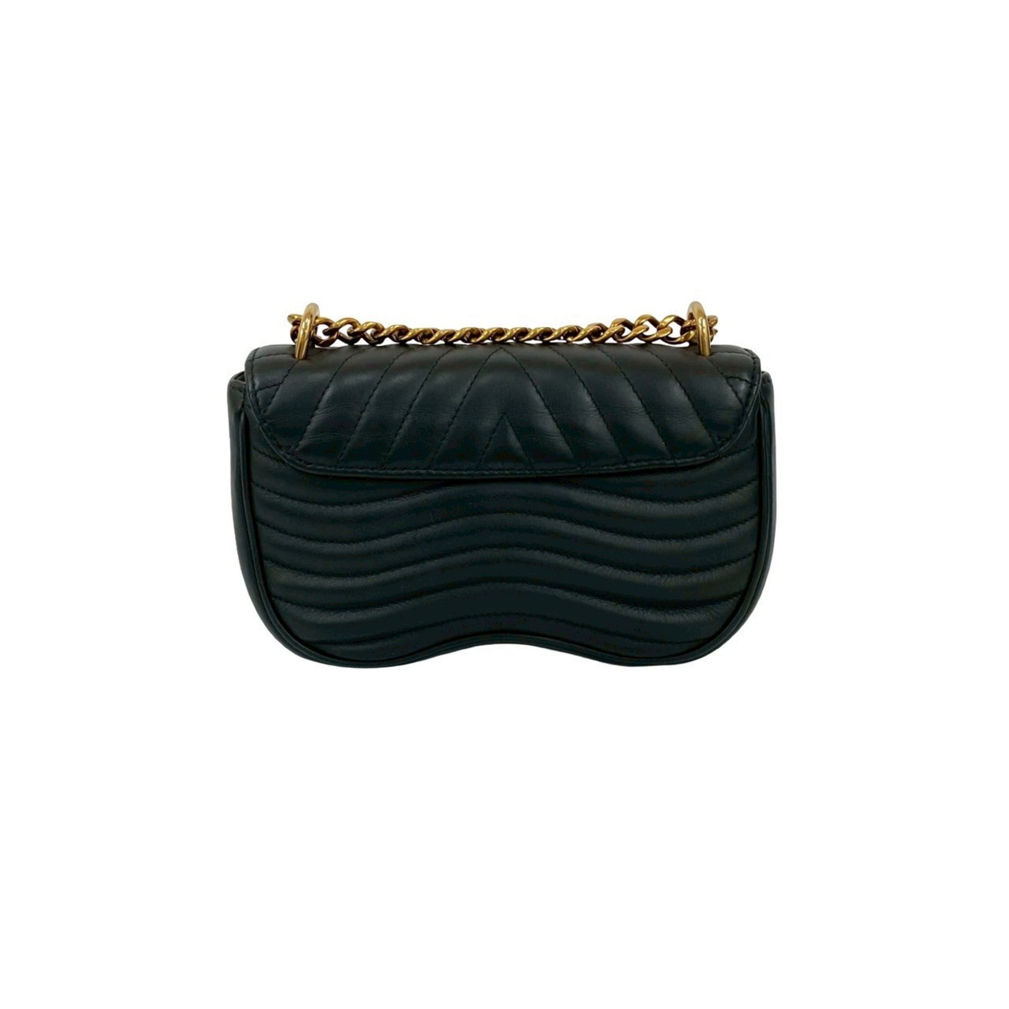 Louis Vuitton Black Leather Handbag Shoulder Bag (Pre-Owned)