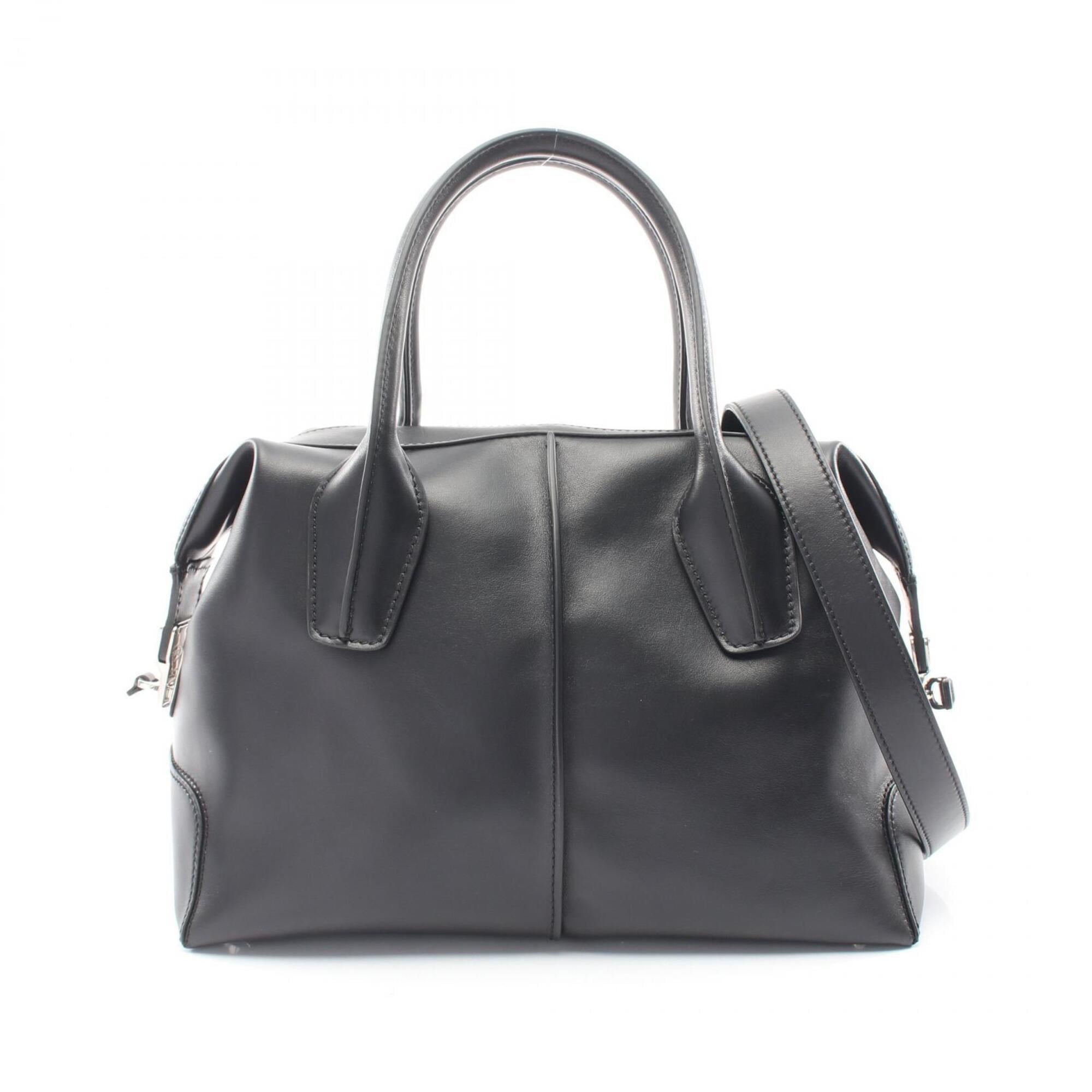 Tod's Black Leather Handbag (Pre-Owned)