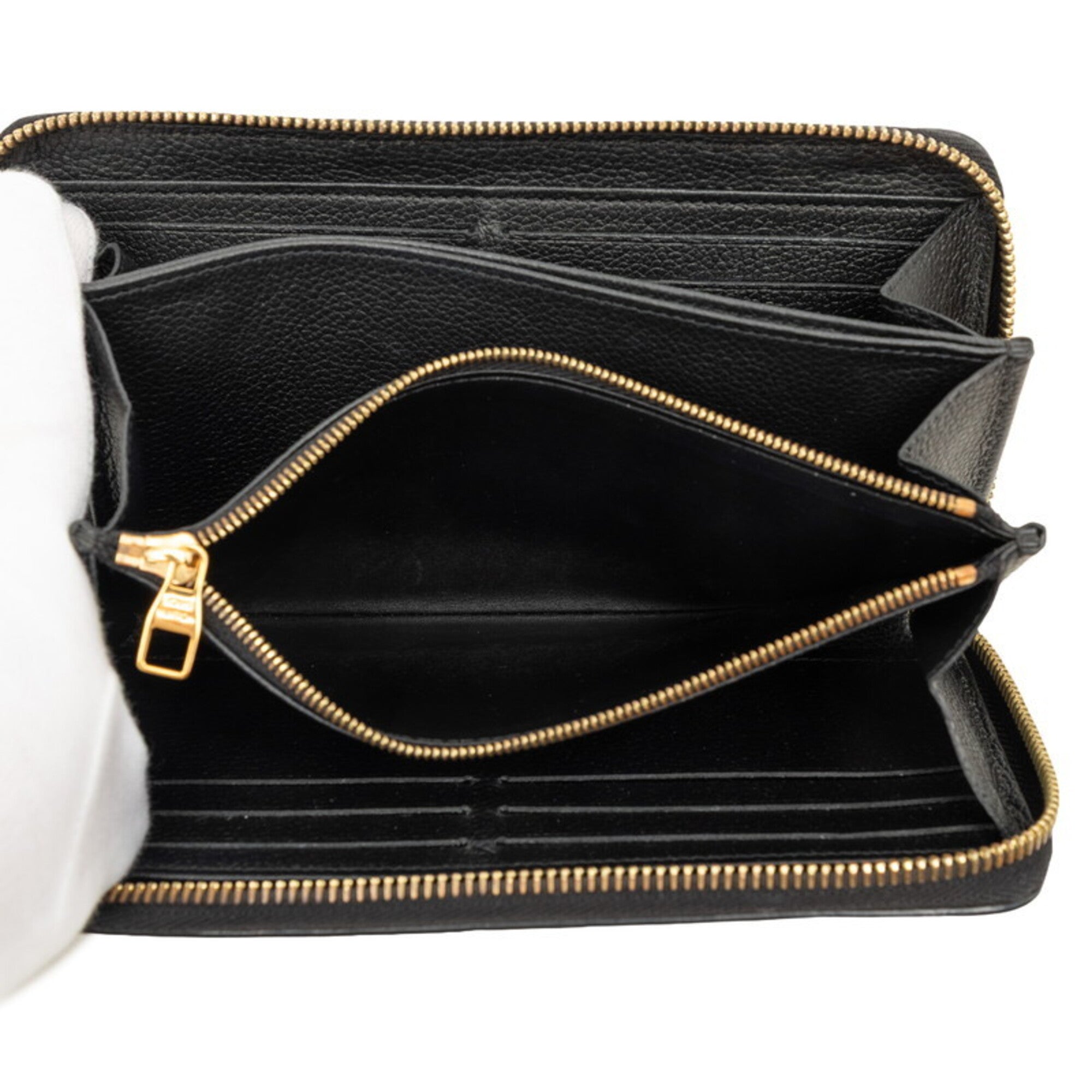 Louis Vuitton Black Monogram Noir Leather Coin Purse/Coin Case (Pre-Owned)
