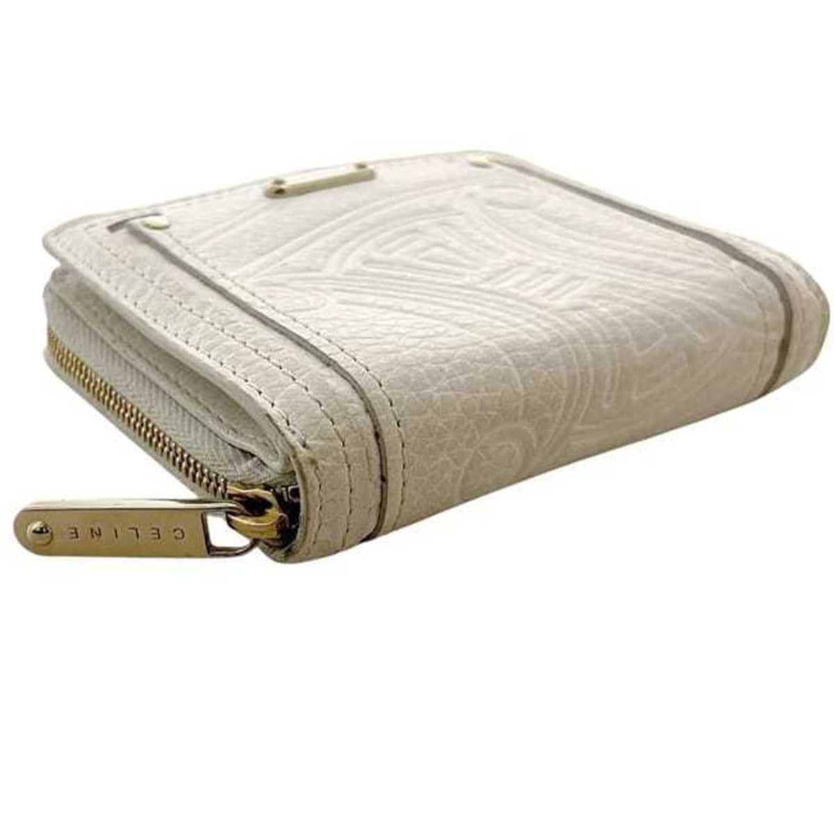 Celine White Leather Wallet (Bi-Fold) (Pre-Owned)