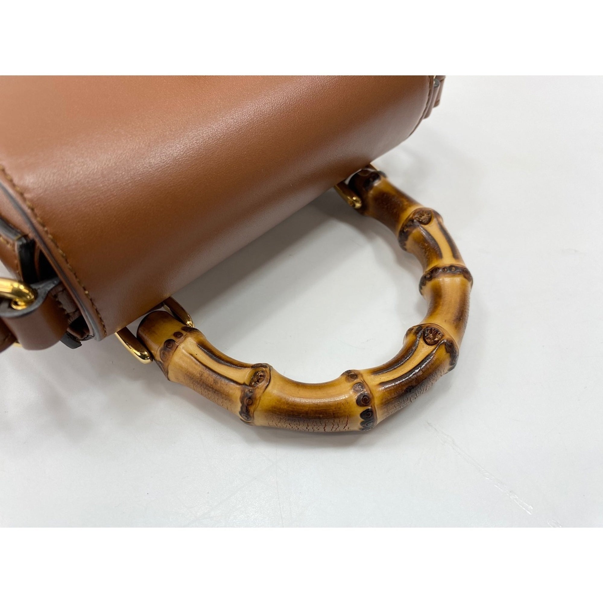 Gucci Bamboo Brown Shoulder Bag (Pre-Owned)