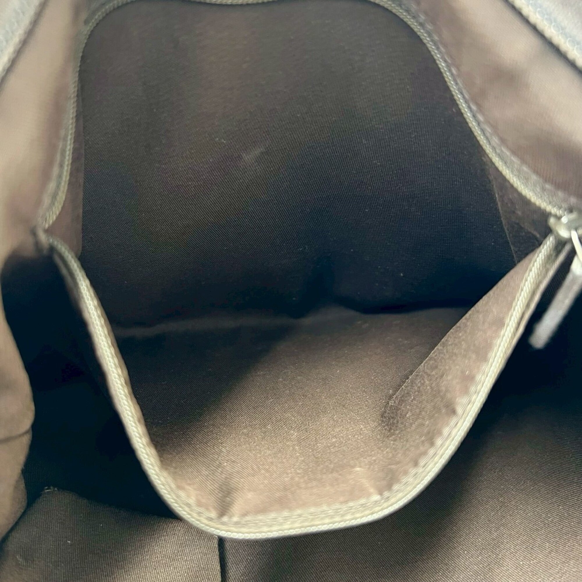 Gucci Brown Nylon Leather Pochette Shoulder Bag (Pre-Owned)