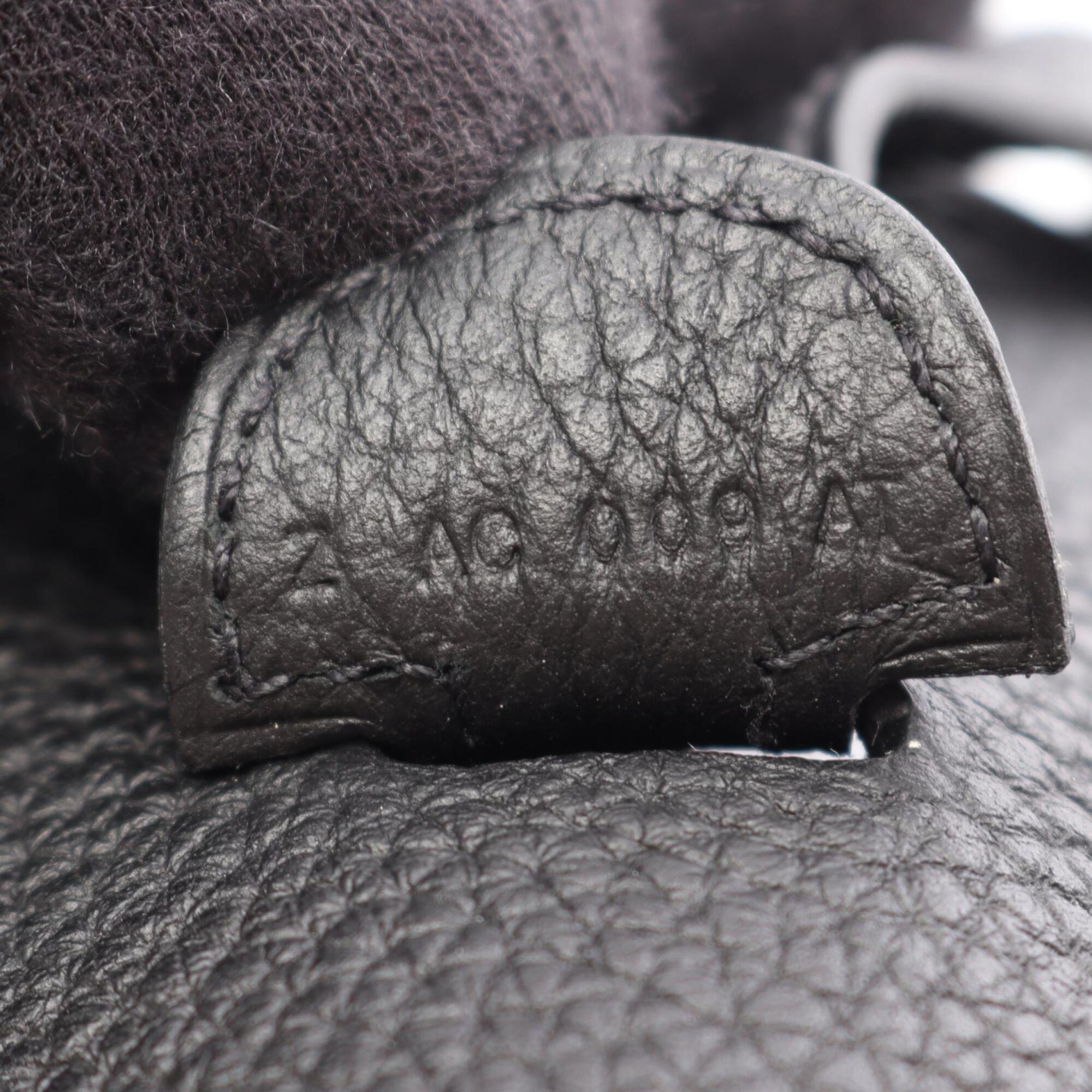 Hermes Black Taurillon Clemence Leather Shoulder Bag (Pre-Owned)