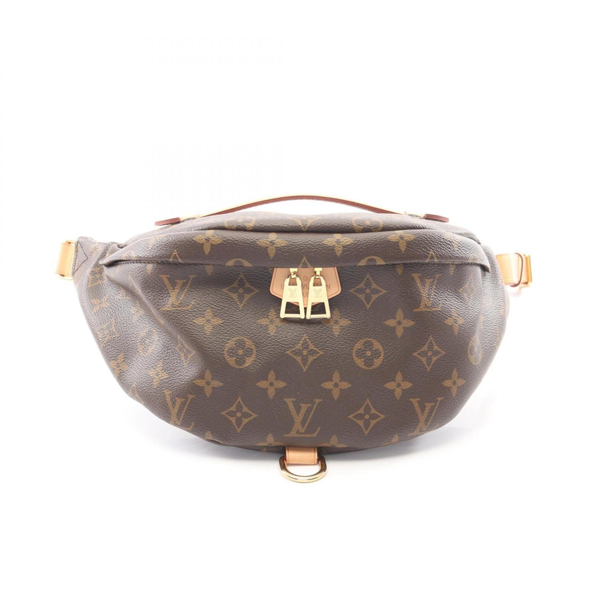 Louis Vuitton Brown Coated Canvas Leather Fanny Pack Handbag (Pre-Owned)