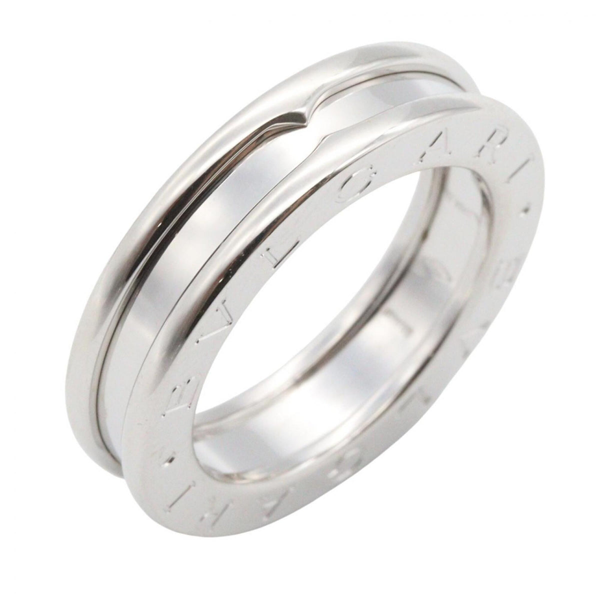 Bvlgari Silver White Gold (18K) Band Ring (Pre-Owned)