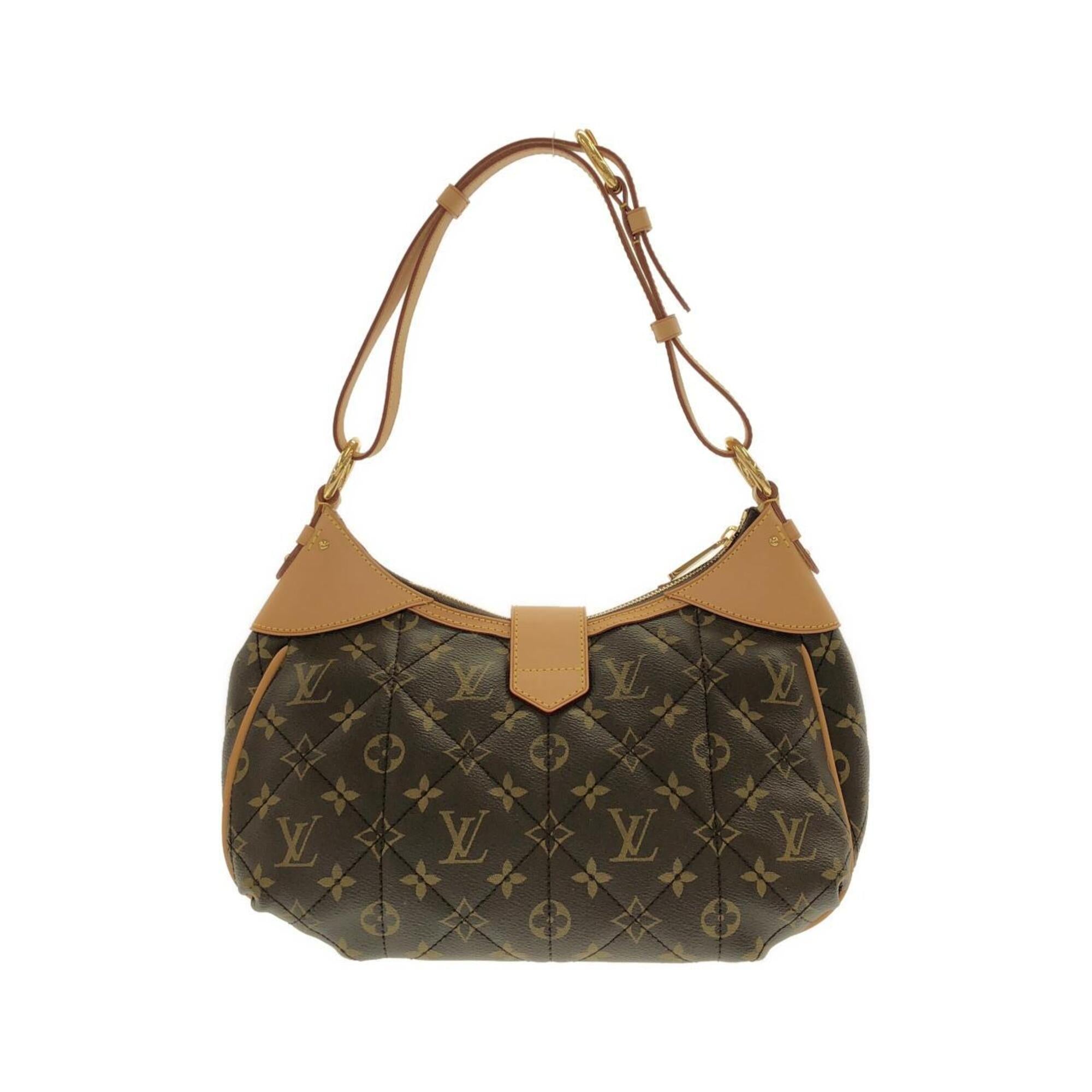 Louis Vuitton Brown Coated Canvas Handbag Shoulder Bag (Pre-Owned)