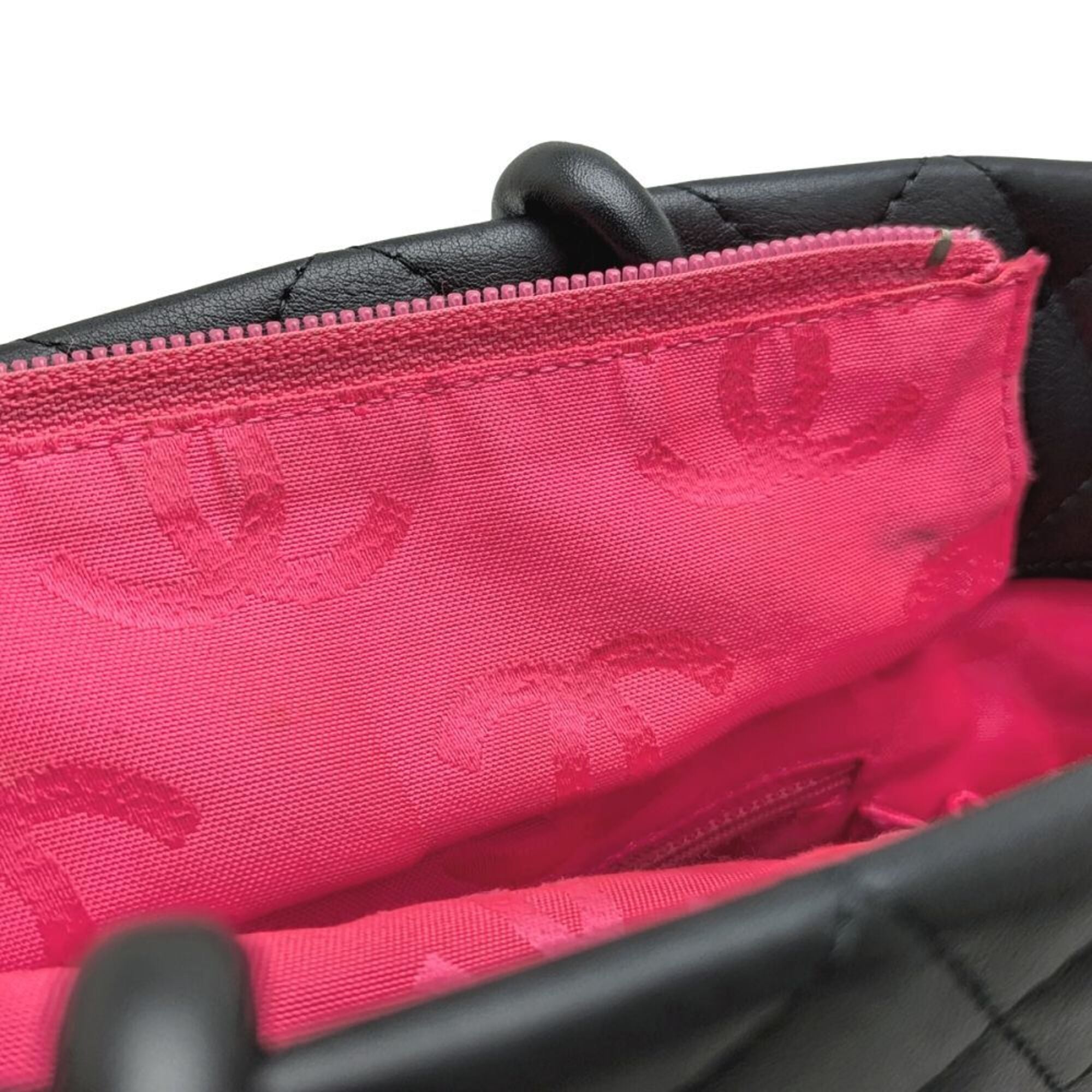 Chanel Black Leather Patent Leather Tote Bag (Pre-Owned)
