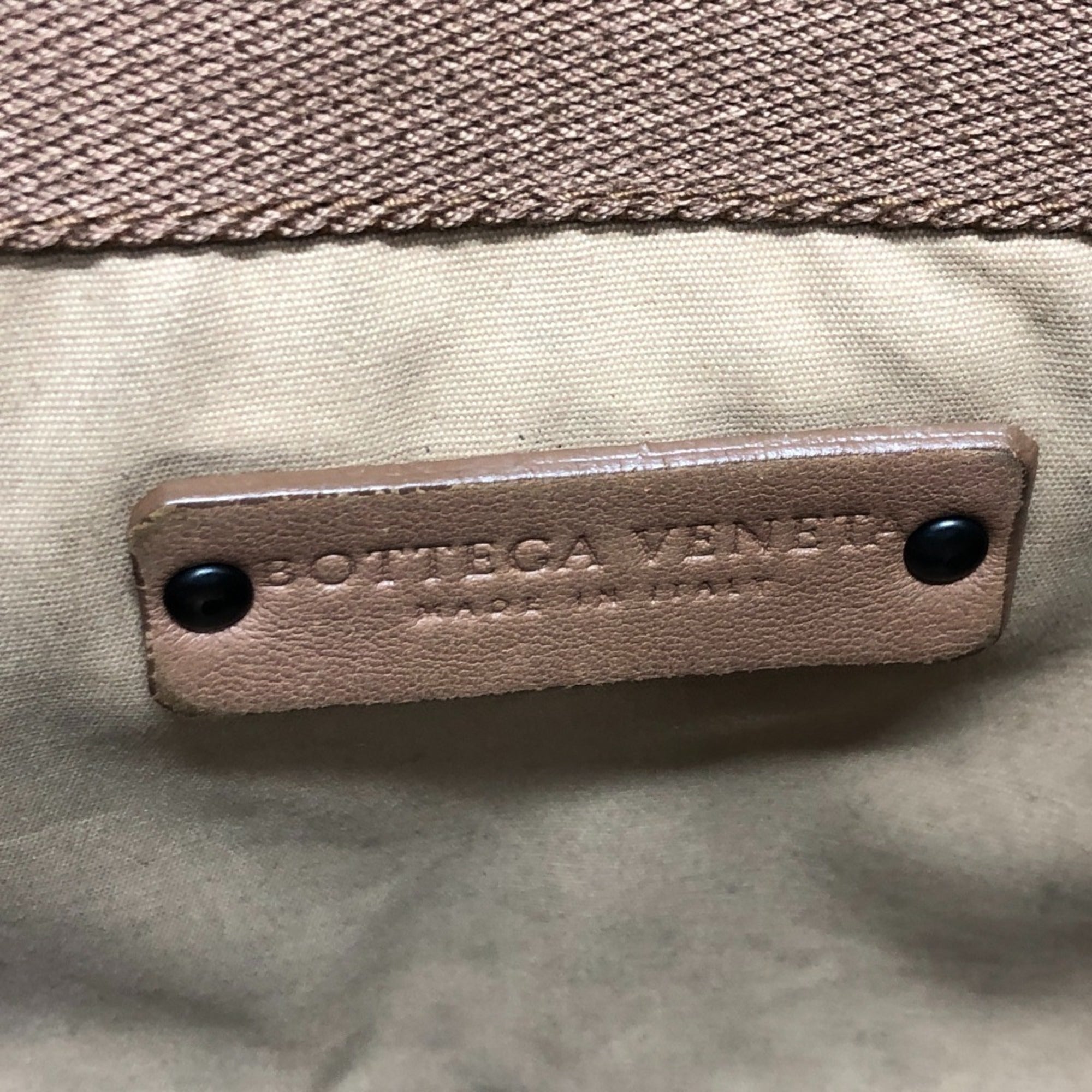 Bottega Veneta Brown Pvc Handbag Tote Bag (Pre-Owned)