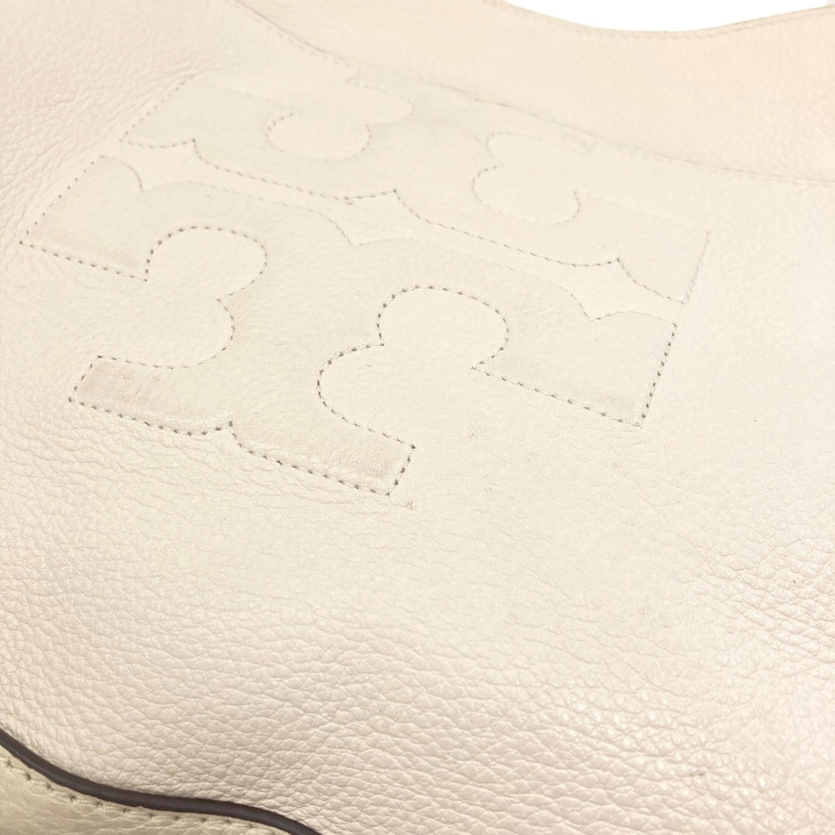 Tory Burch White Leather Tote Bag (Pre-Owned)