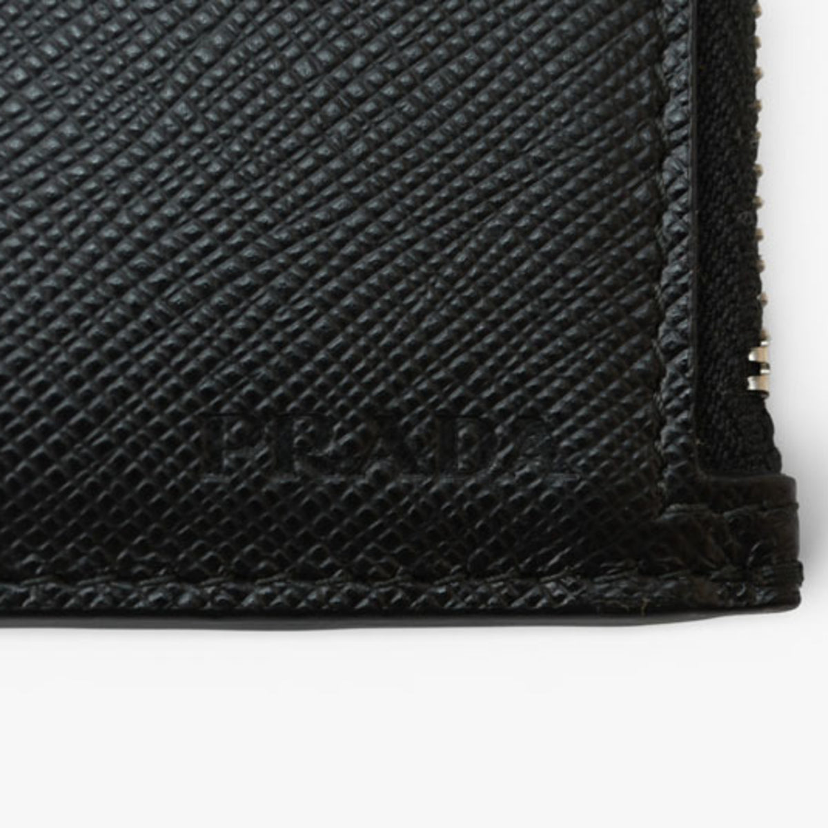 Prada Black Nero Leather Coin Purse/Coin Case (Pre-Owned)