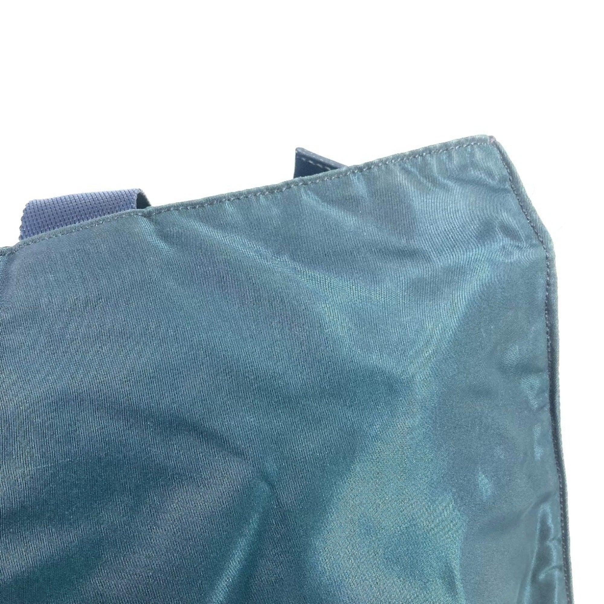 Prada Blue Nylon Shoulder Bag (Pre-Owned)