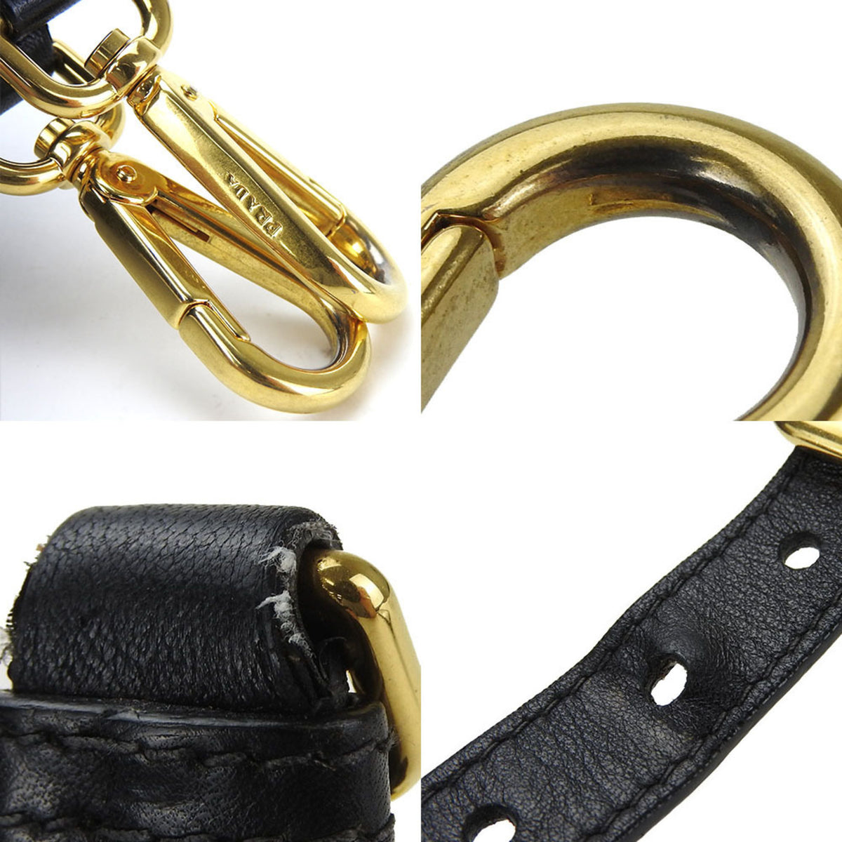 Prada Black Nylon Leather Handbag (Pre-Owned)