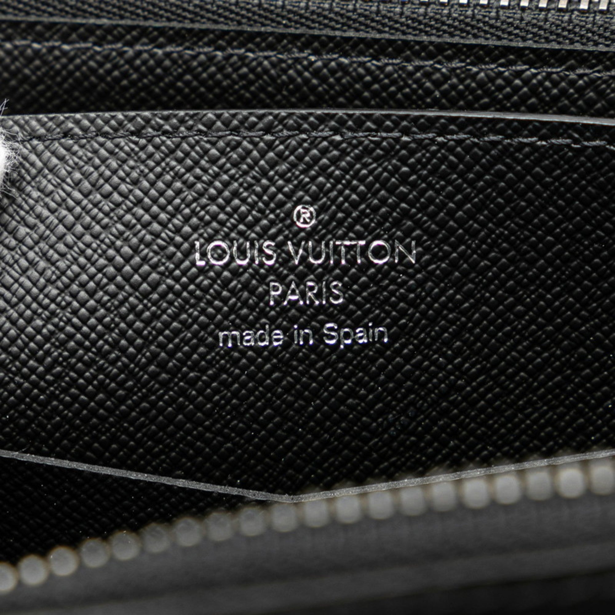 Louis Vuitton Black Pvc Leather Long Wallet (Bi-Fold) (Pre-Owned)