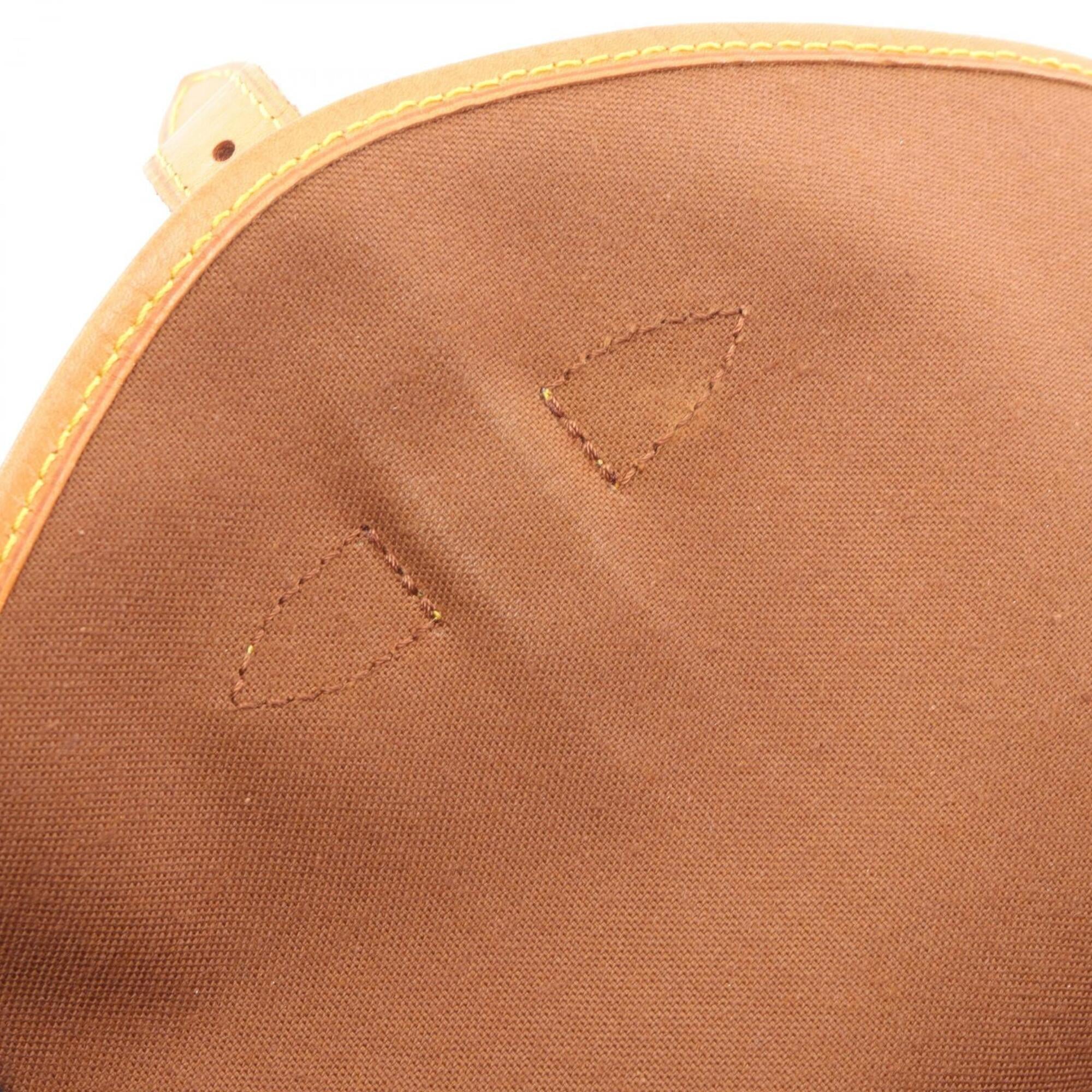 Louis Vuitton Brown Coated Canvas Leather Handbag Shoulder Bag (Pre-Owned)