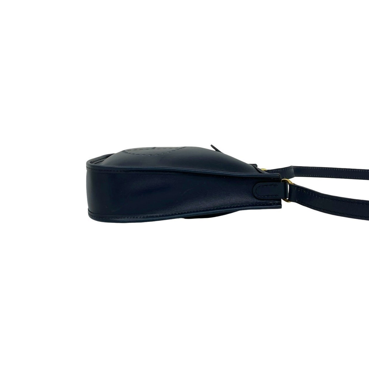 Hermes Navy Box Calf Leather Pochette Shoulder Bag (Pre-Owned)