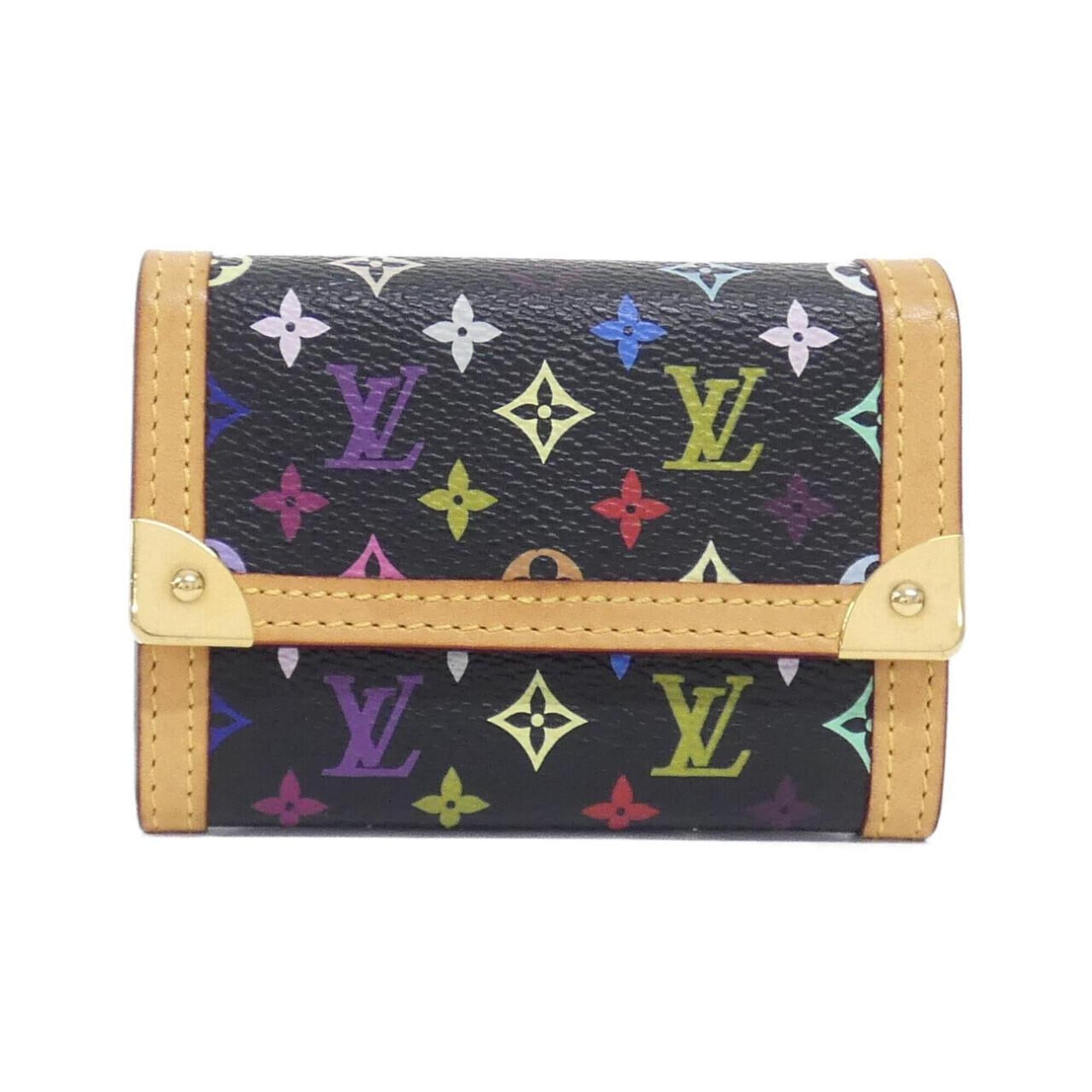 Louis Vuitton Black Coated Canvas Coin Purse/Coin Case (Pre-Owned)