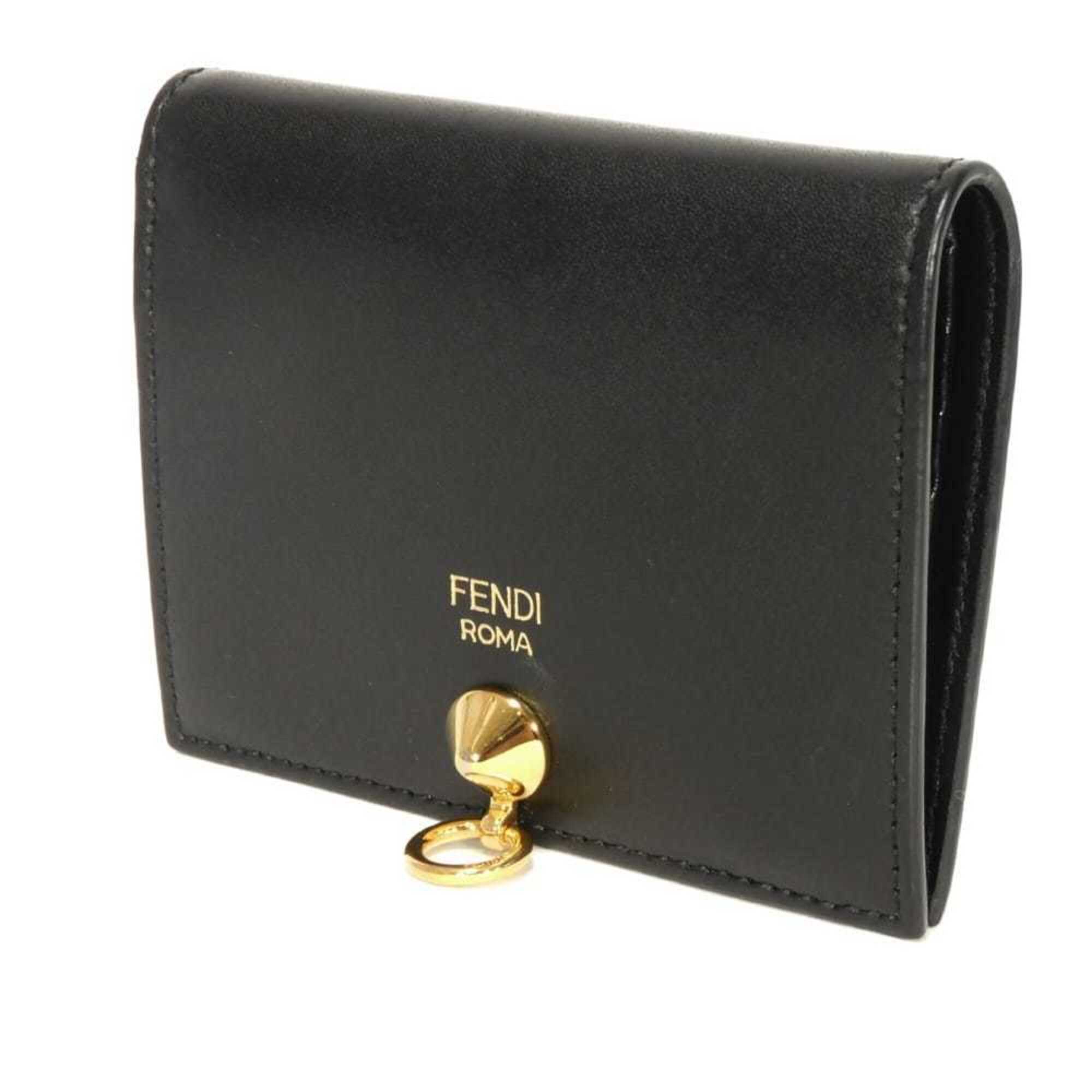 Fendi Black Leather Wallet (Bi-Fold) (Pre-Owned)