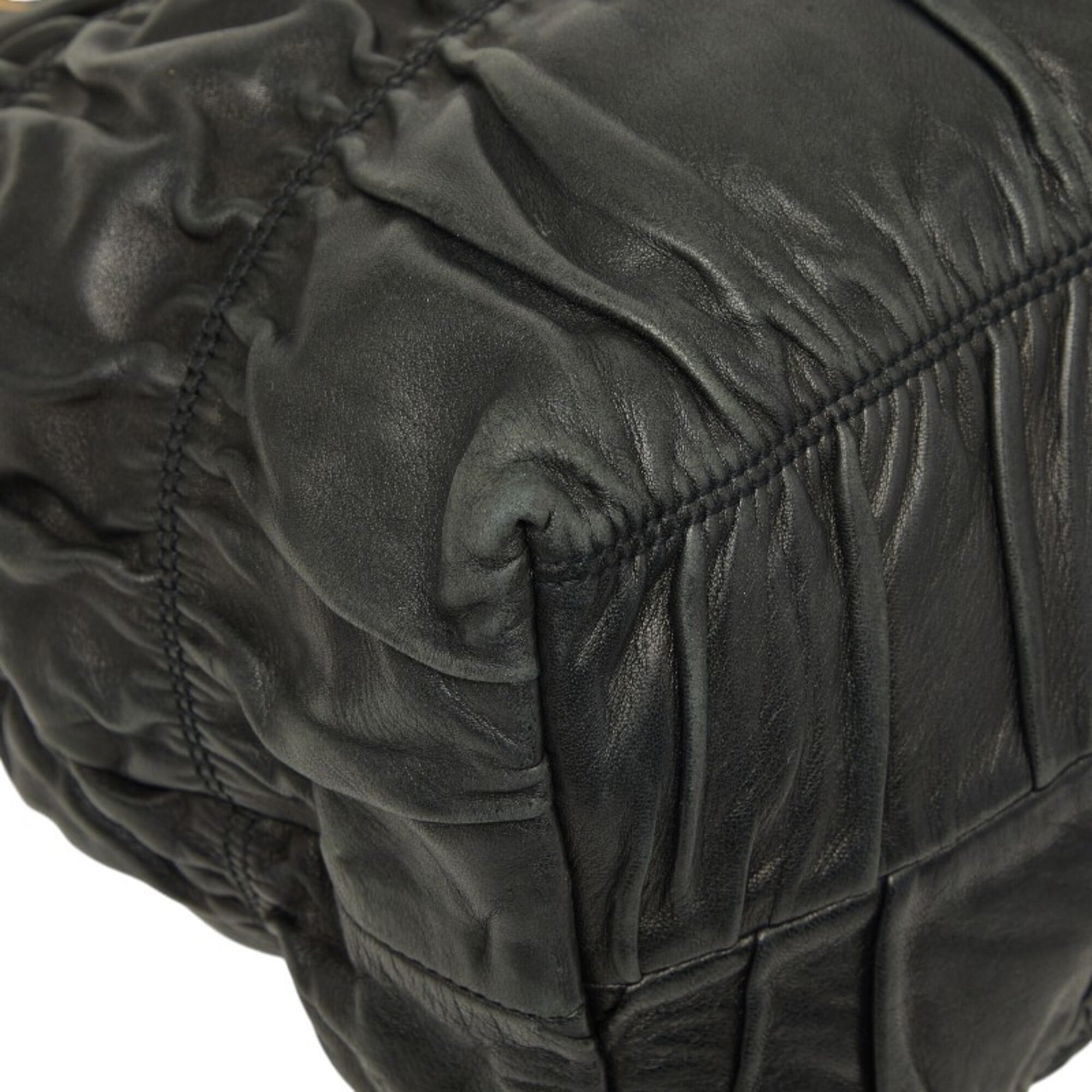 Prada Black Leather Tote Bag (Pre-Owned)