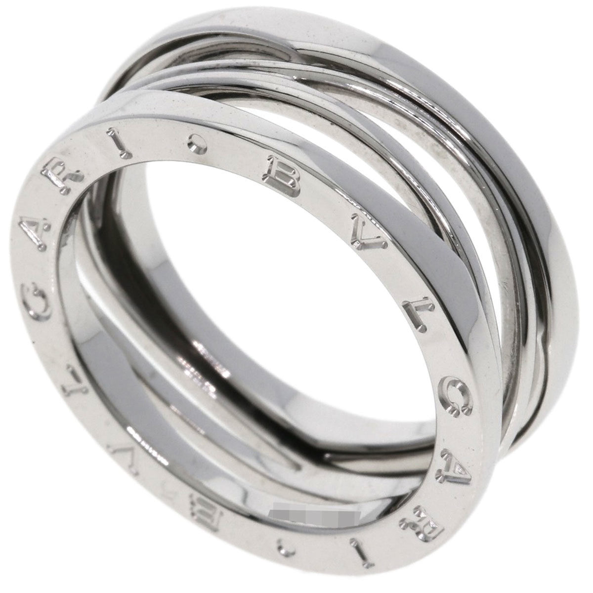 Bvlgari Silver White Gold (18K) Band Ring (Pre-Owned)
