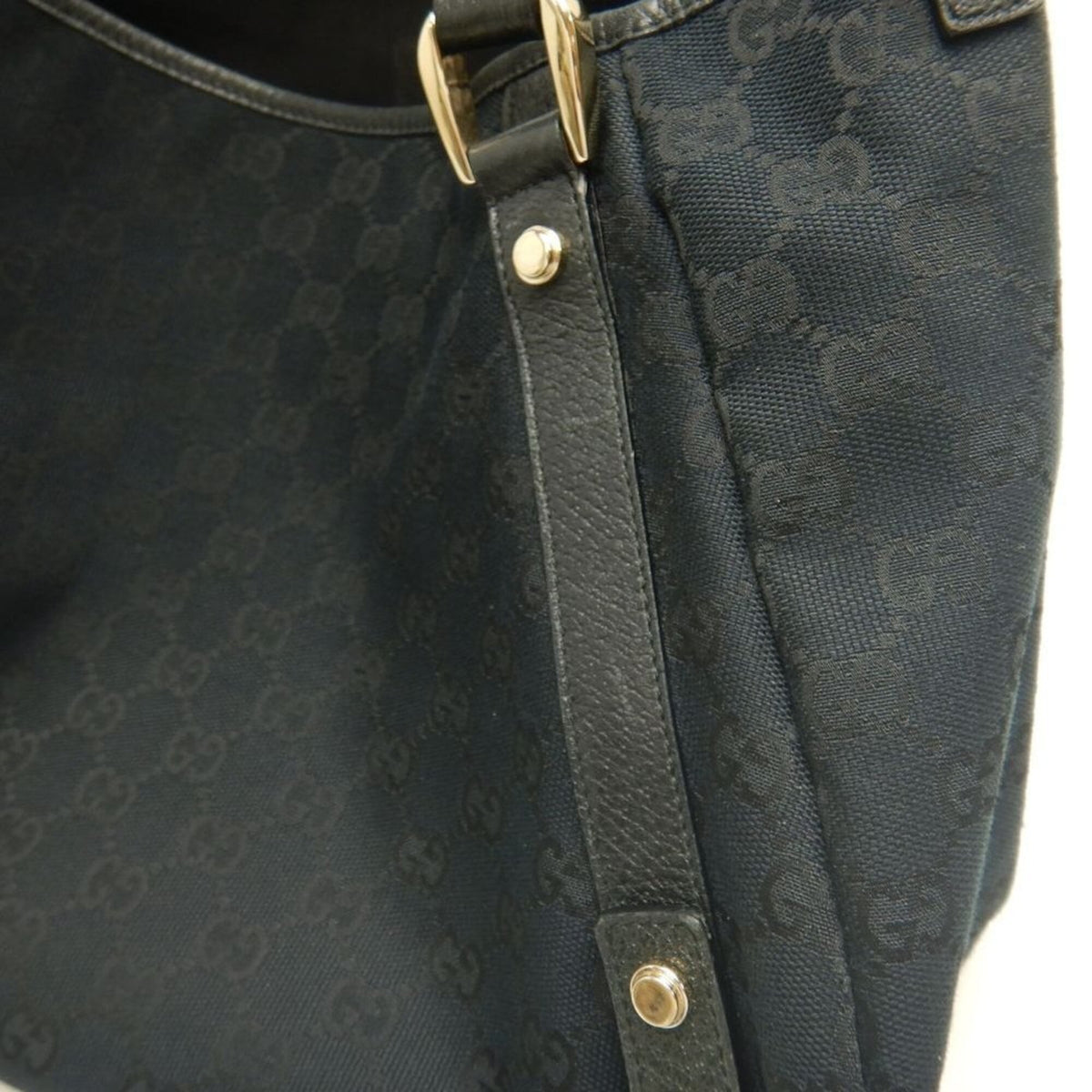 Gucci Black Gg Canvas Tote Bag (Pre-Owned)