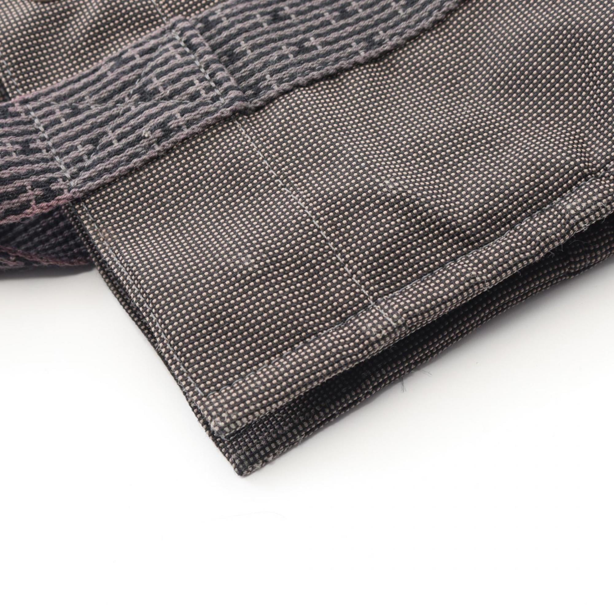 Hermes Gray Nylon Canvas Canvas Tote Bag (Pre-Owned)