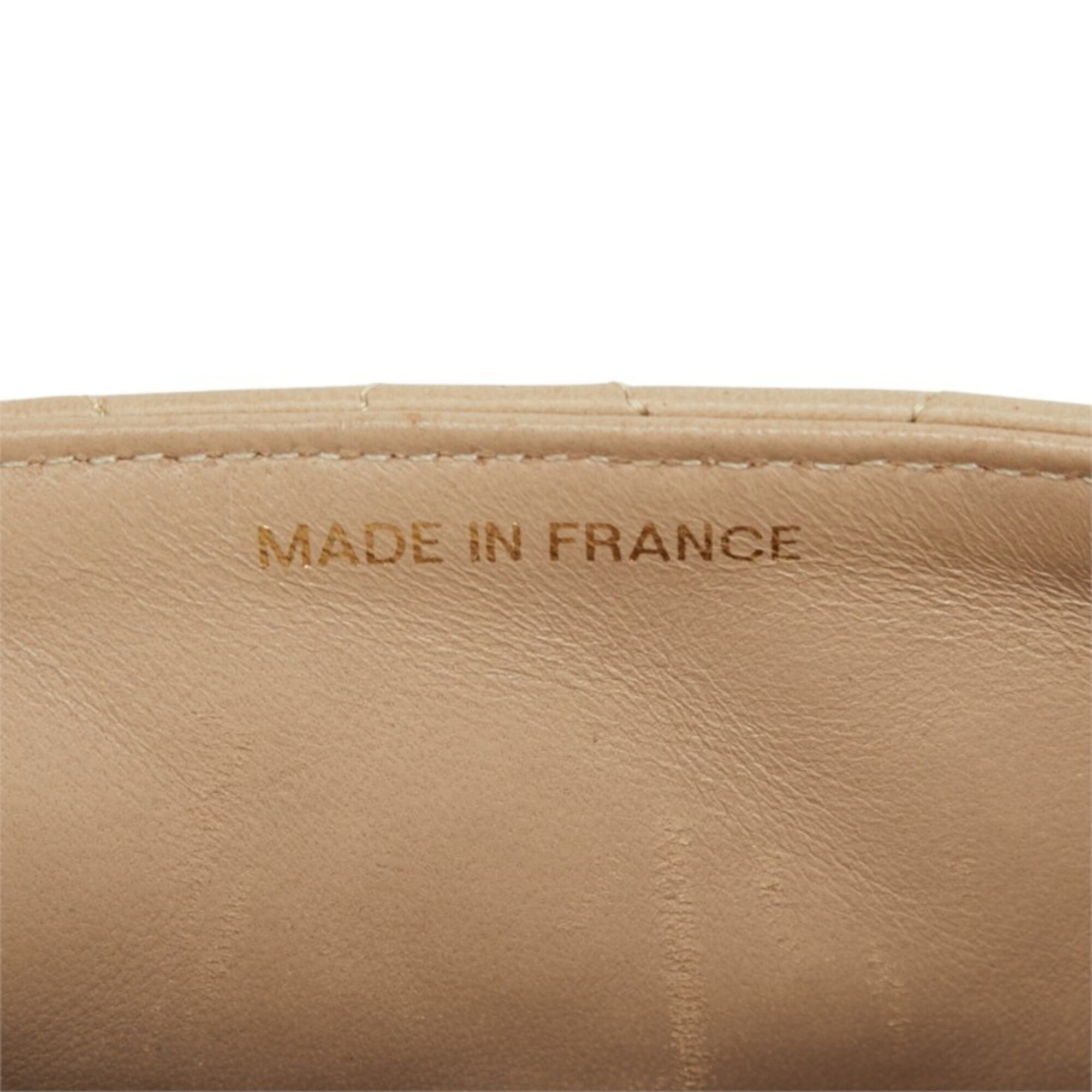 Chanel Beige Leather Shoulder Bag (Pre-Owned)