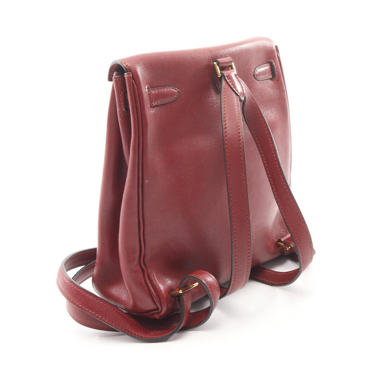 Hermes Bordeaux Gulliver Leather Backpack (Pre-Owned)