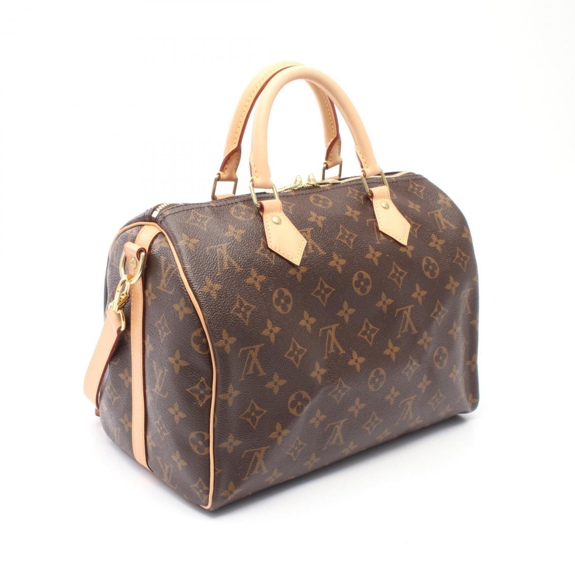 Louis Vuitton Brown Monogram Coated Canvas Leather Handbag (Pre-Owned)