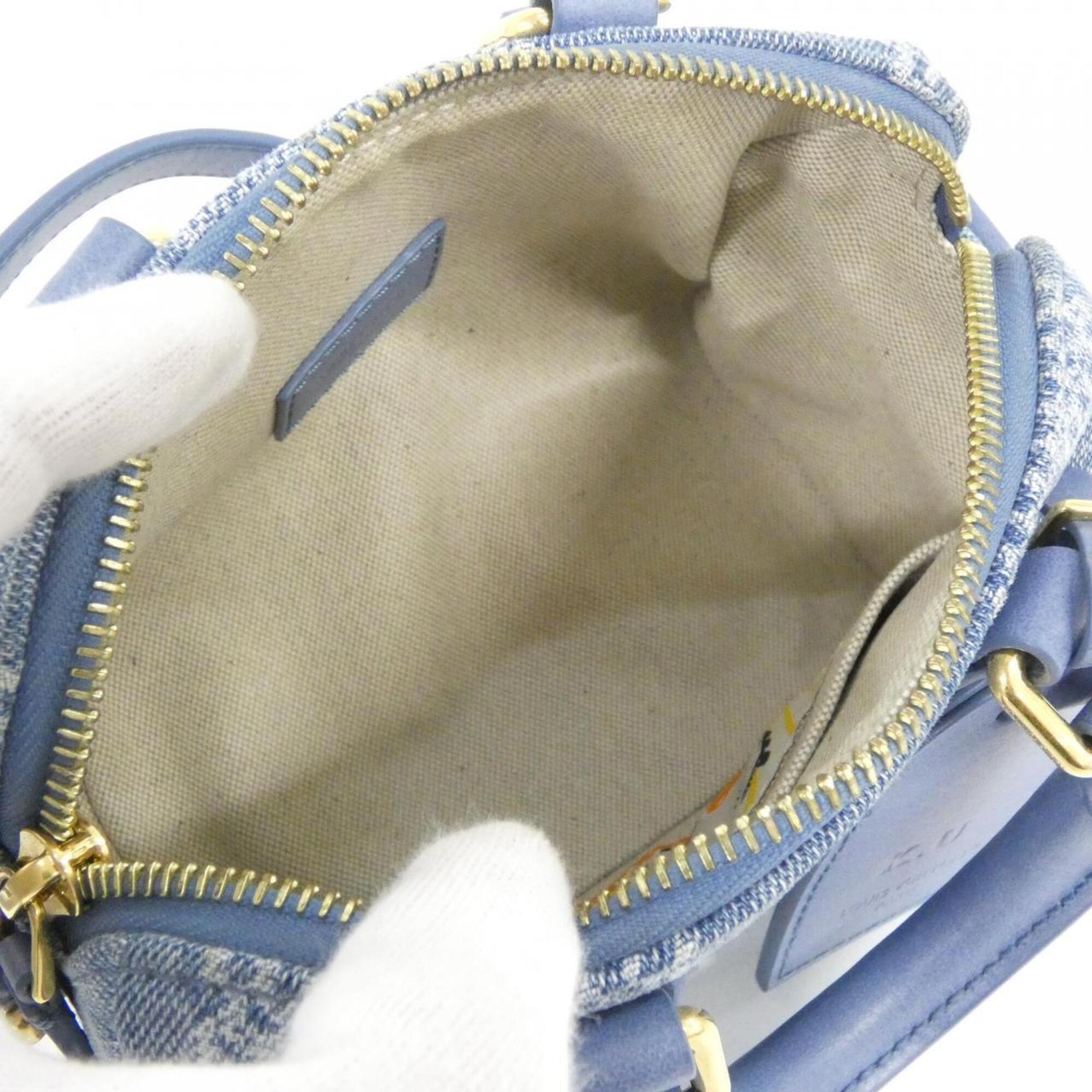 Louis Vuitton Blue Denim Handbag (Pre-Owned)