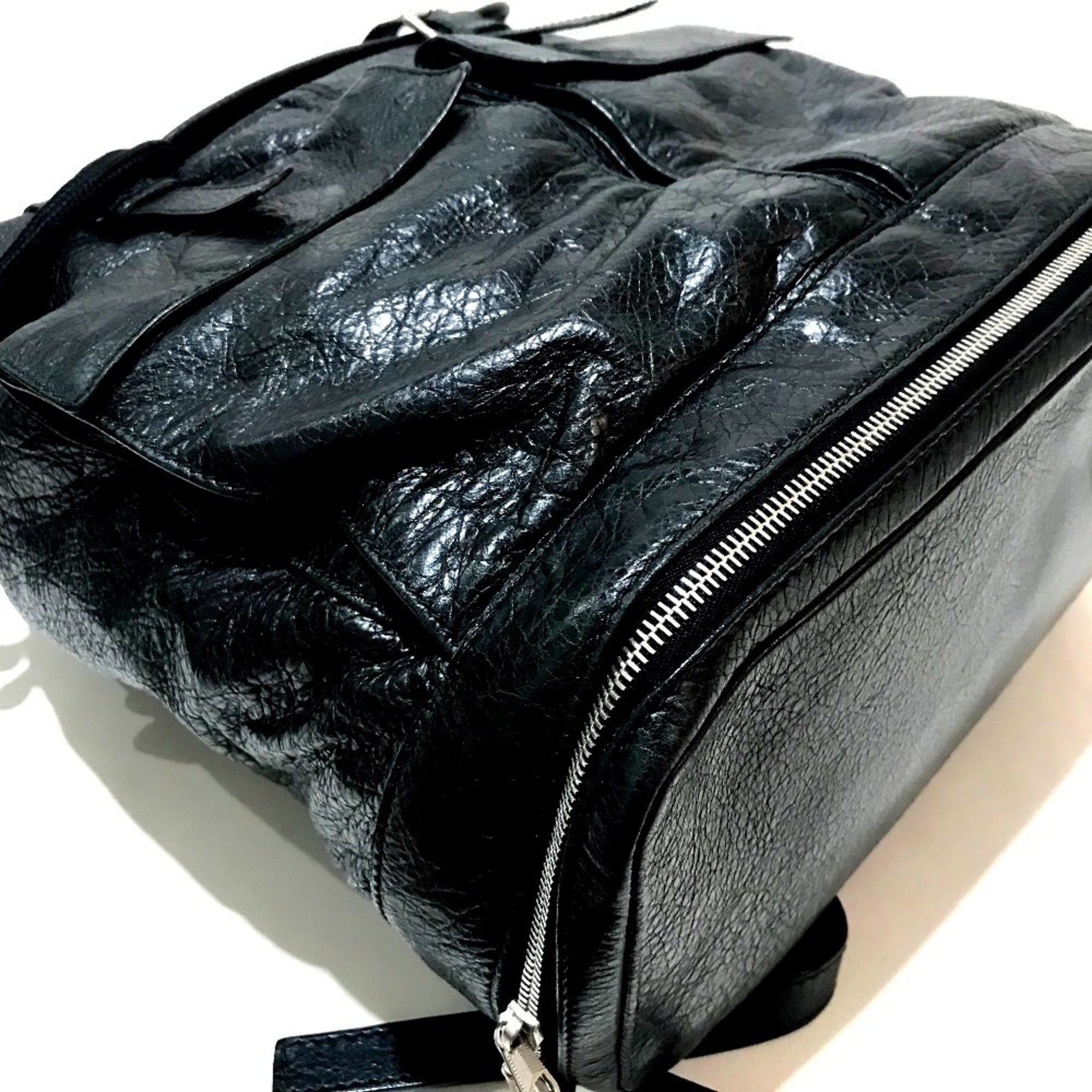 Balenciaga Black Leather Backpack (Pre-Owned)