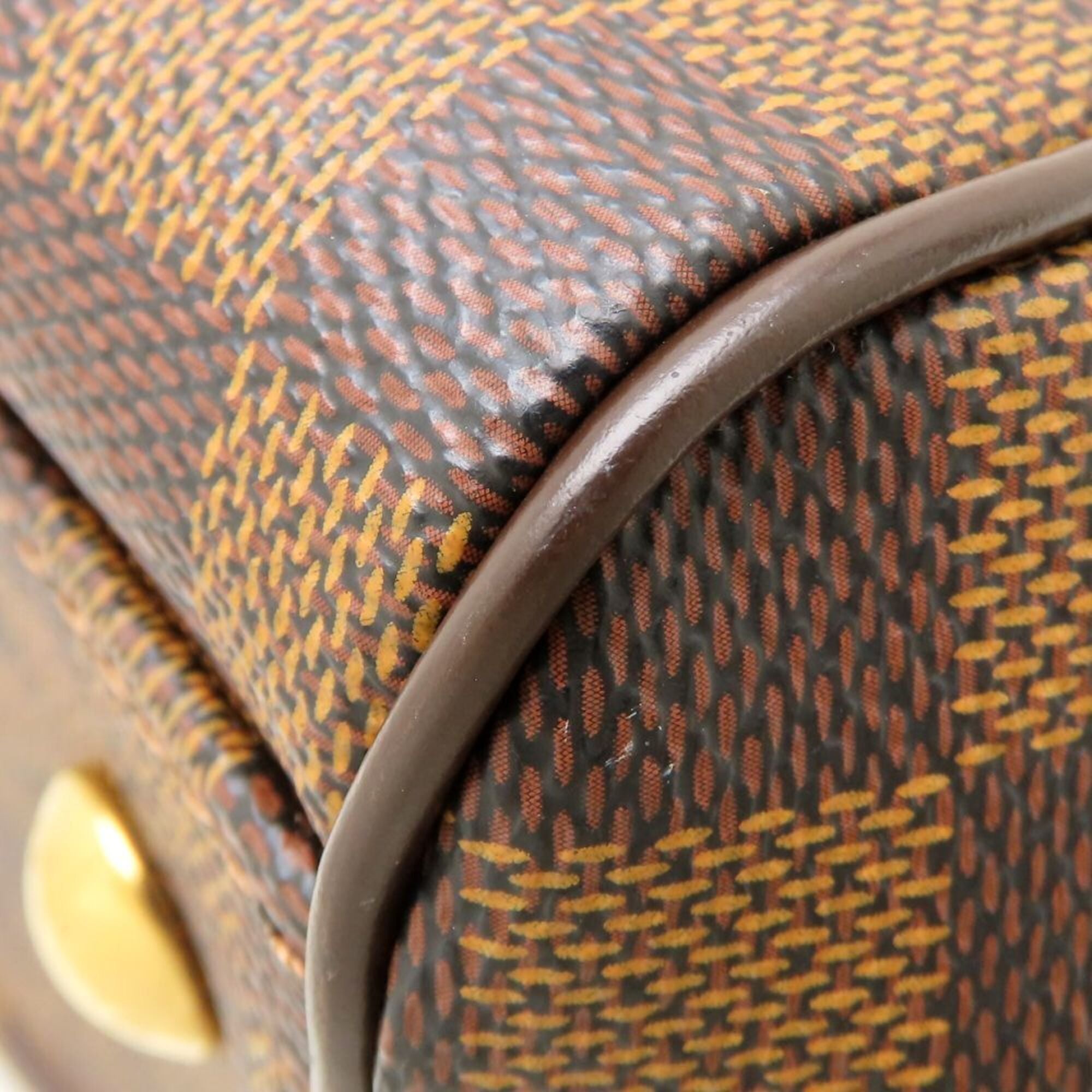 Louis Vuitton Ebene Damier Canvas Handbag Shoulder Bag (Pre-Owned)
