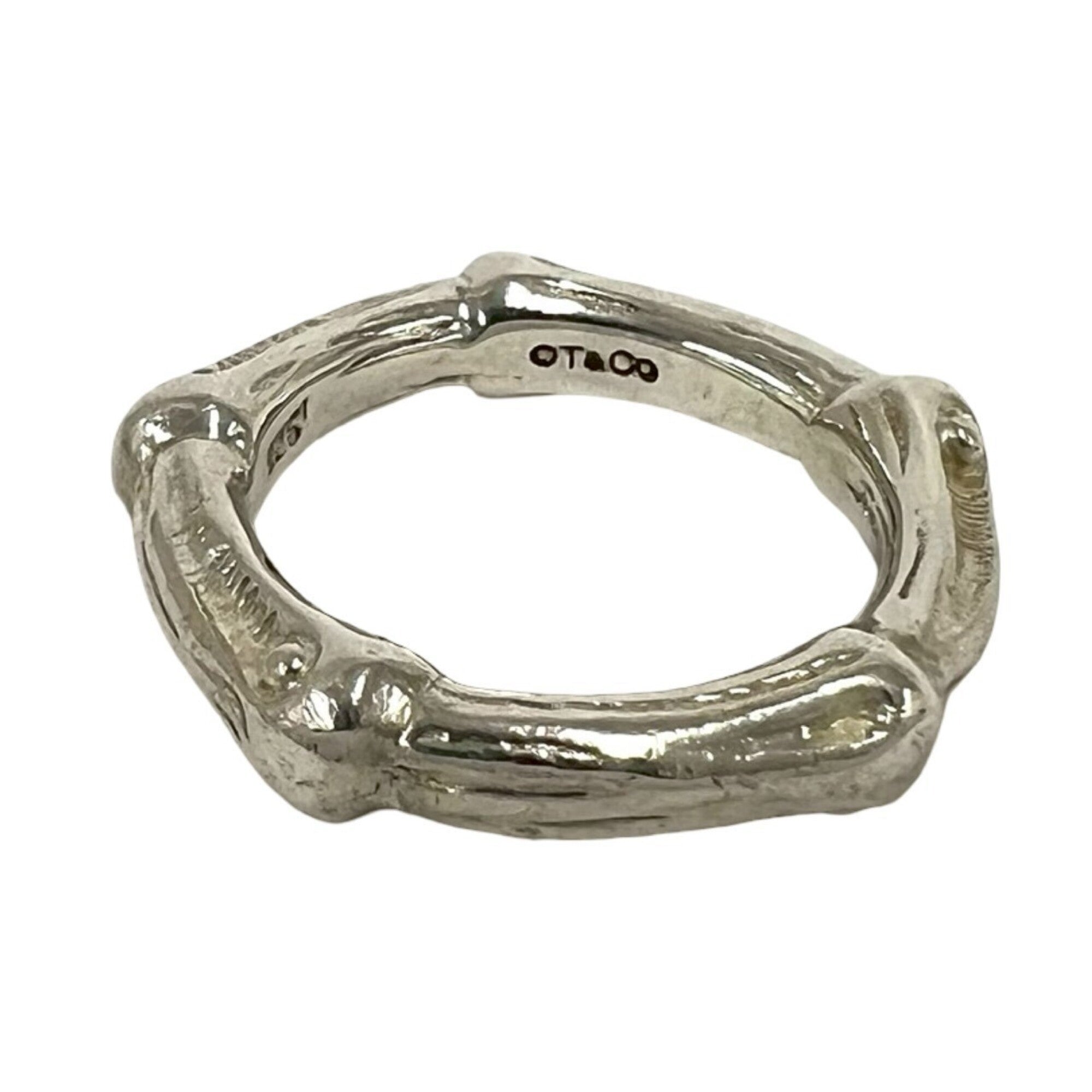 Tiffany Silver Silver 925 Band Ring (Pre-Owned)