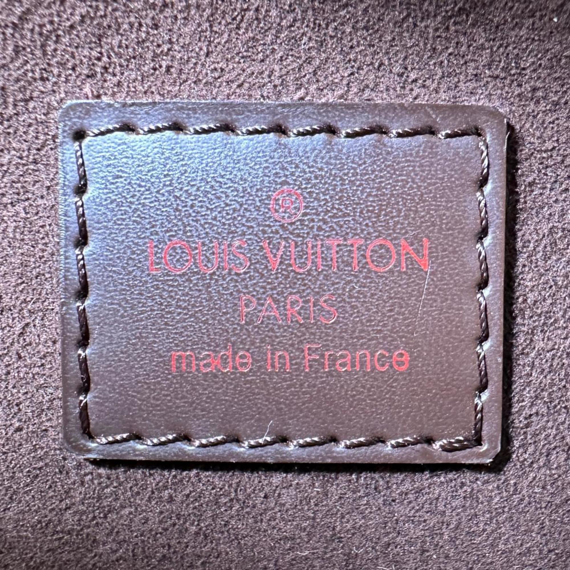 Louis Vuitton Brown Damier Canvas Clutch Bag (Pre-Owned)