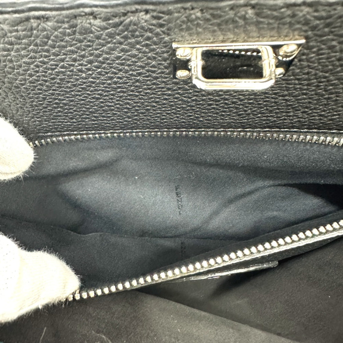 Fendi Blue Leather Briefcase (Pre-Owned)